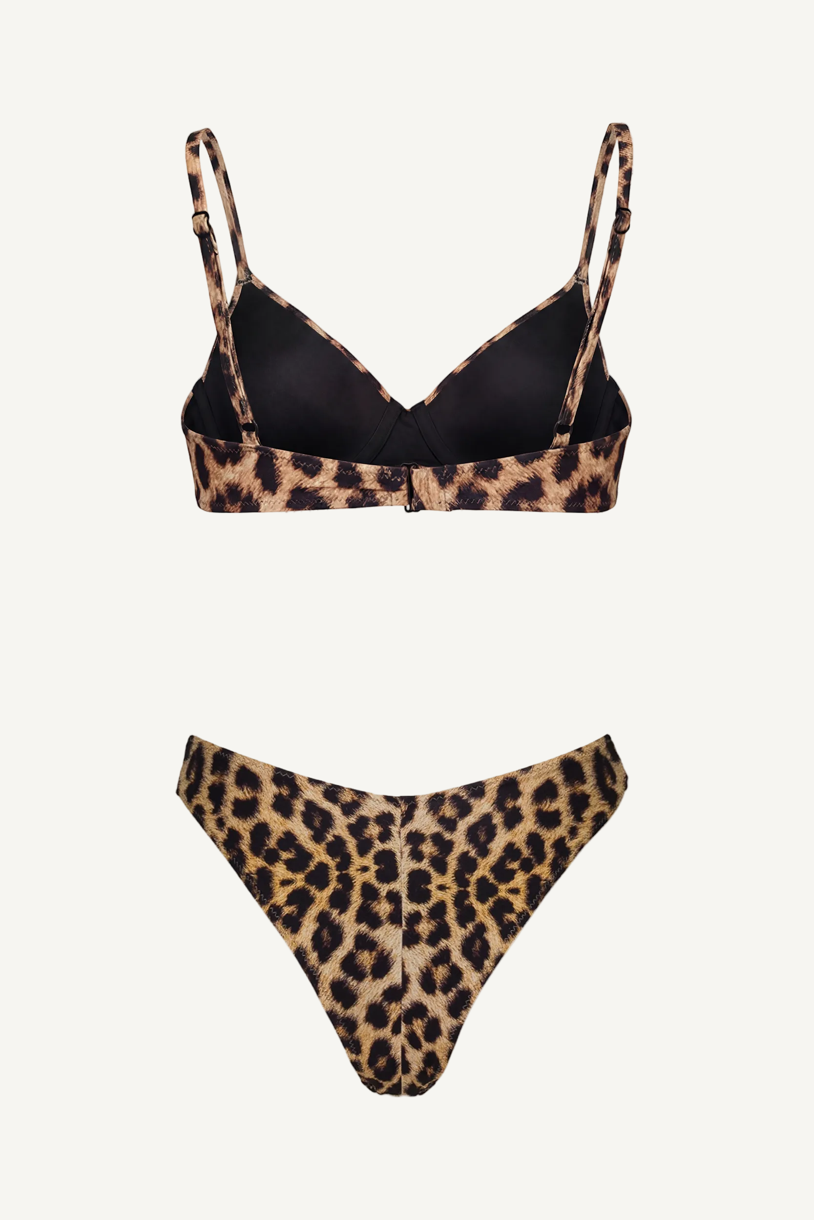 Leopard Push-Up Bra & V-Cut Bottom