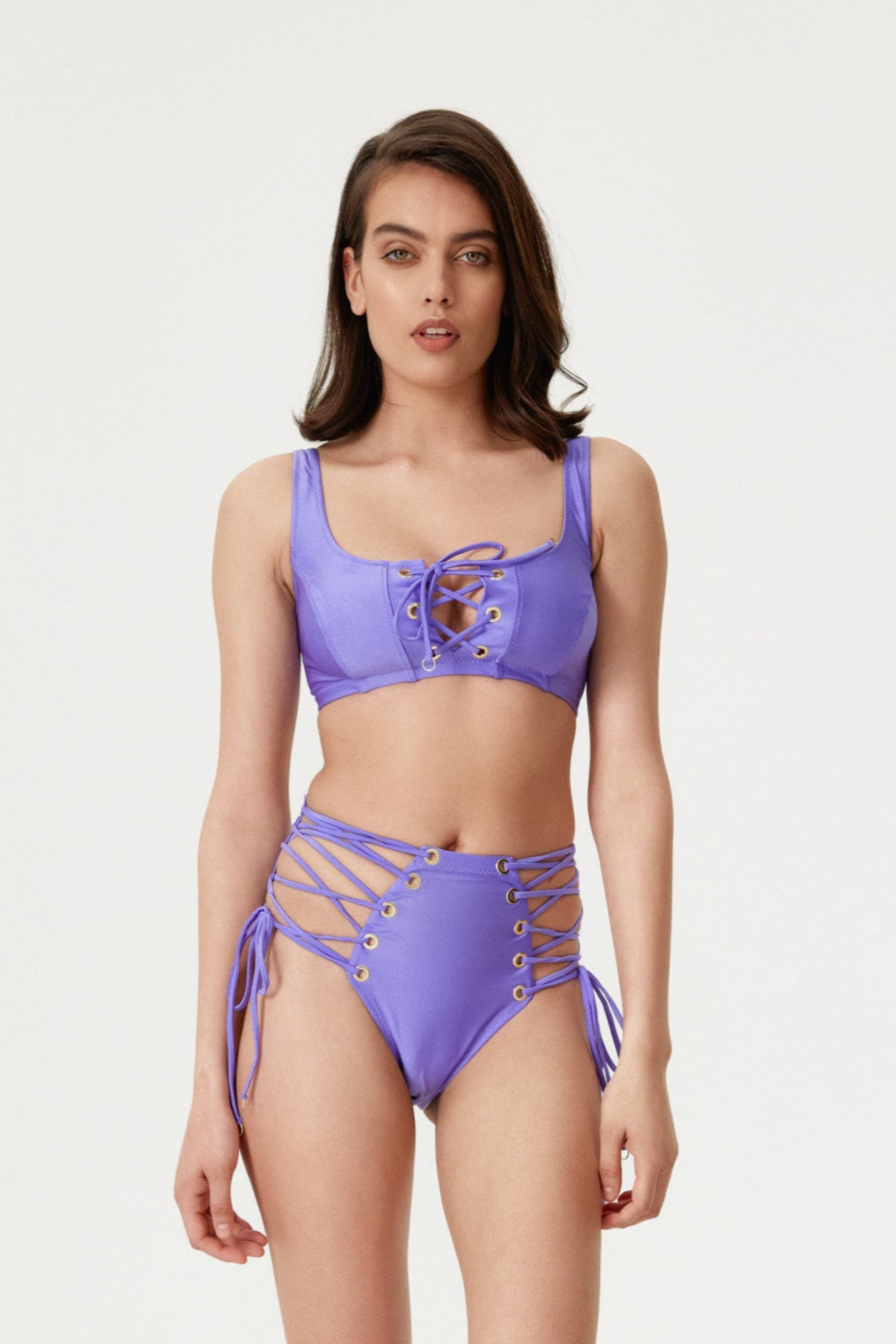 Amethyst Tie Side High Waist Bottom