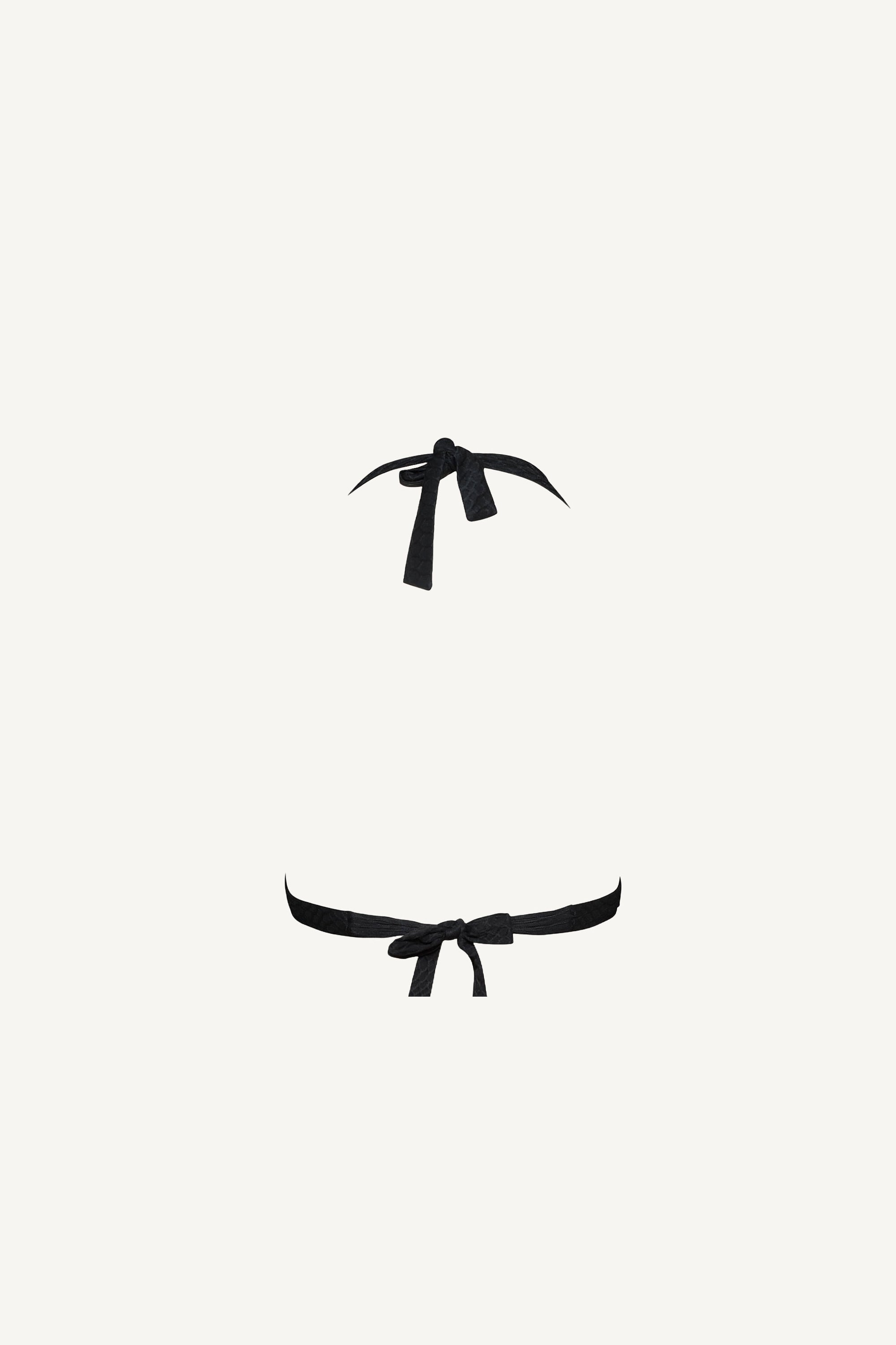 Sutien de baie cu push-up triunghi Nikki Negru