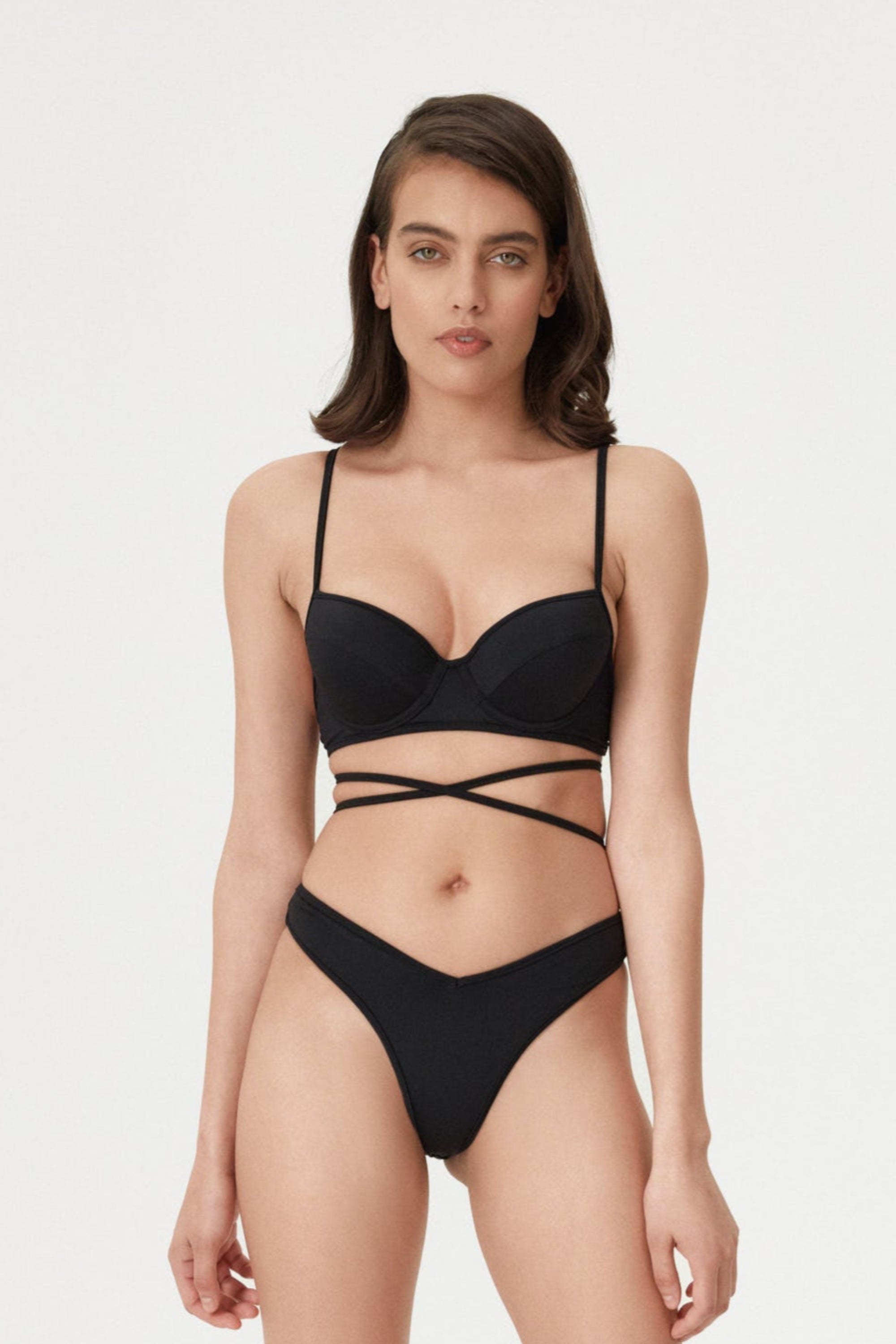 Sutien de baie One-Tone Underwire Negru