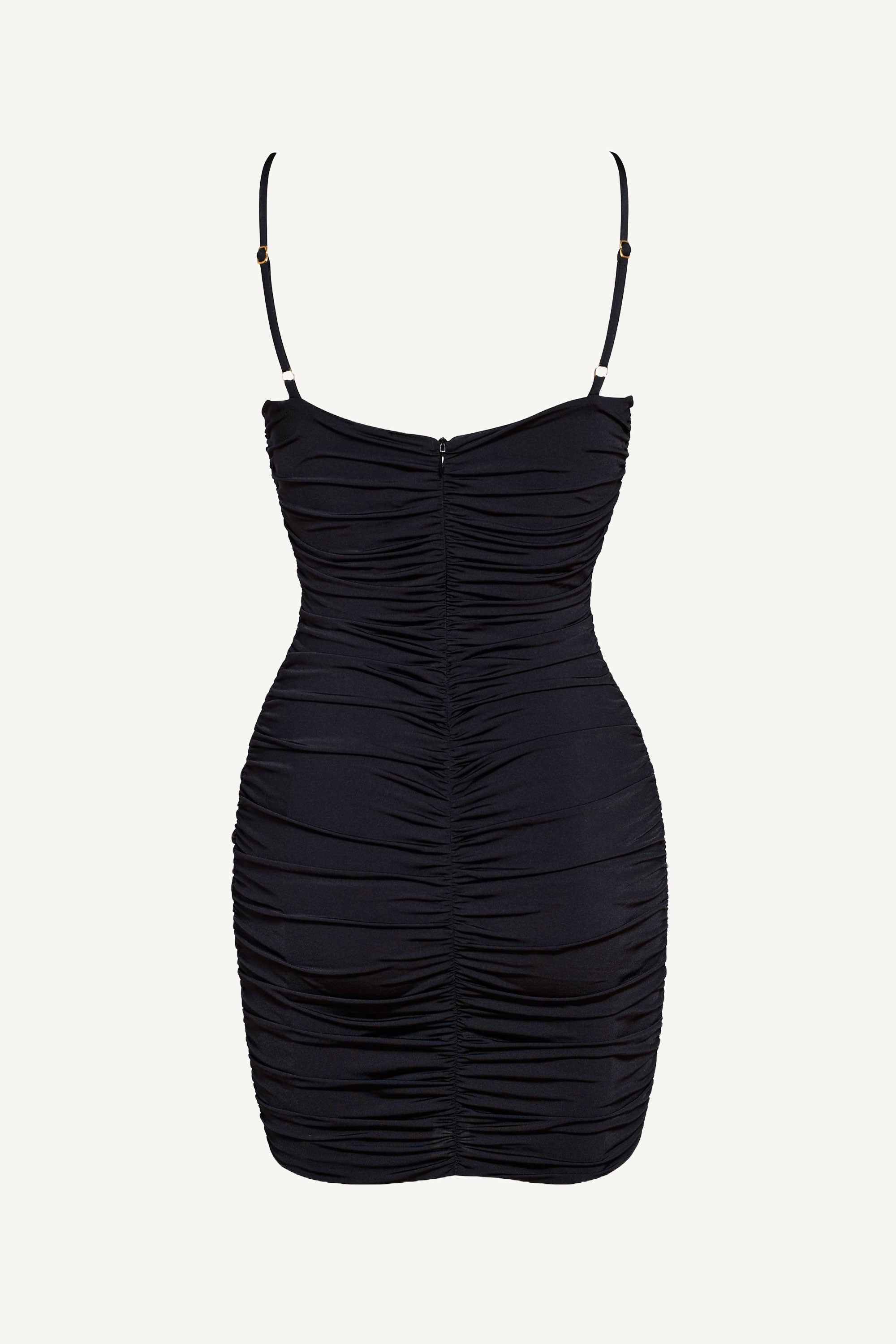 Rochie cu drapaje Halterneck Flower Neagră