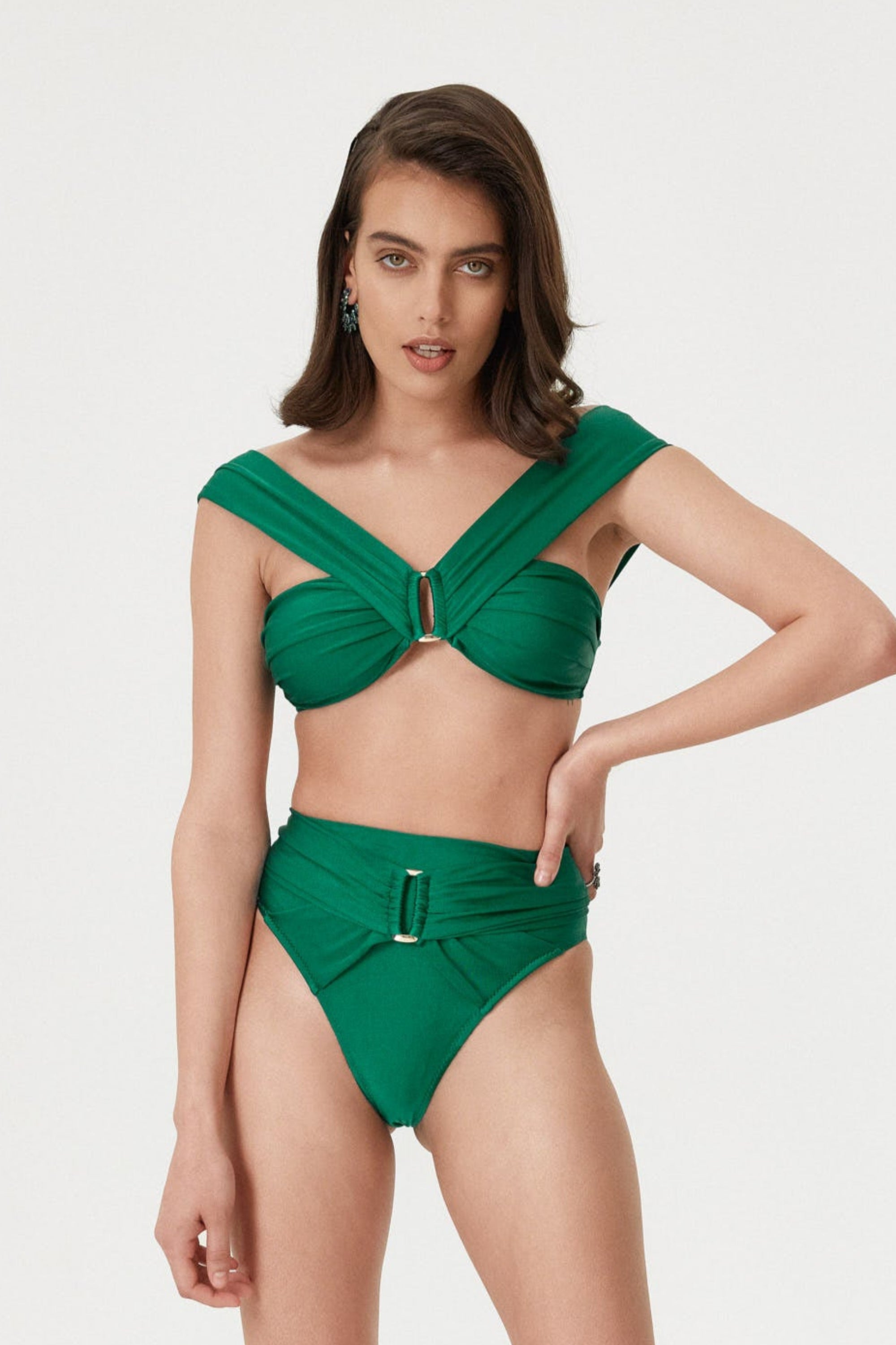 Emerald Papillon Top