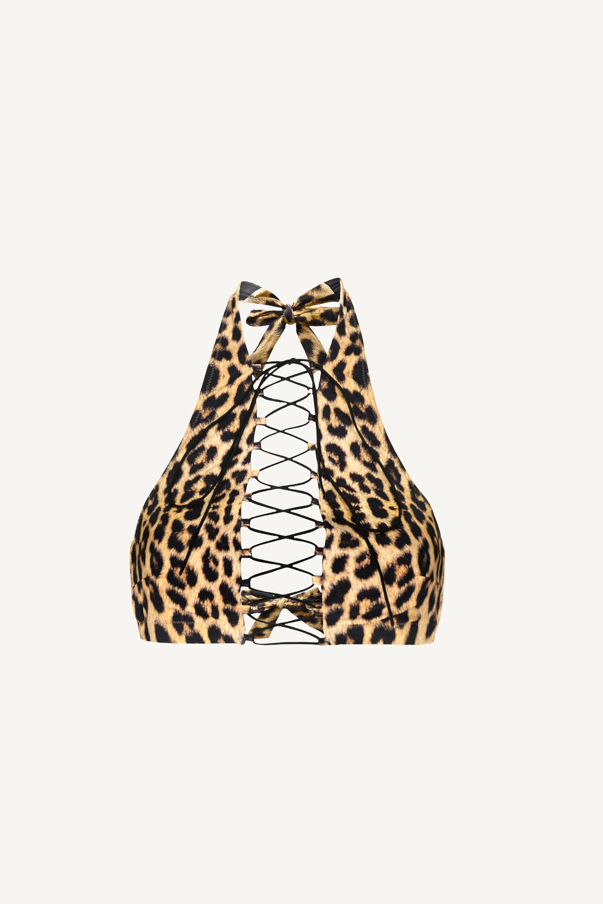 Sutien de baie cu imprimeu de Leopard Addicted