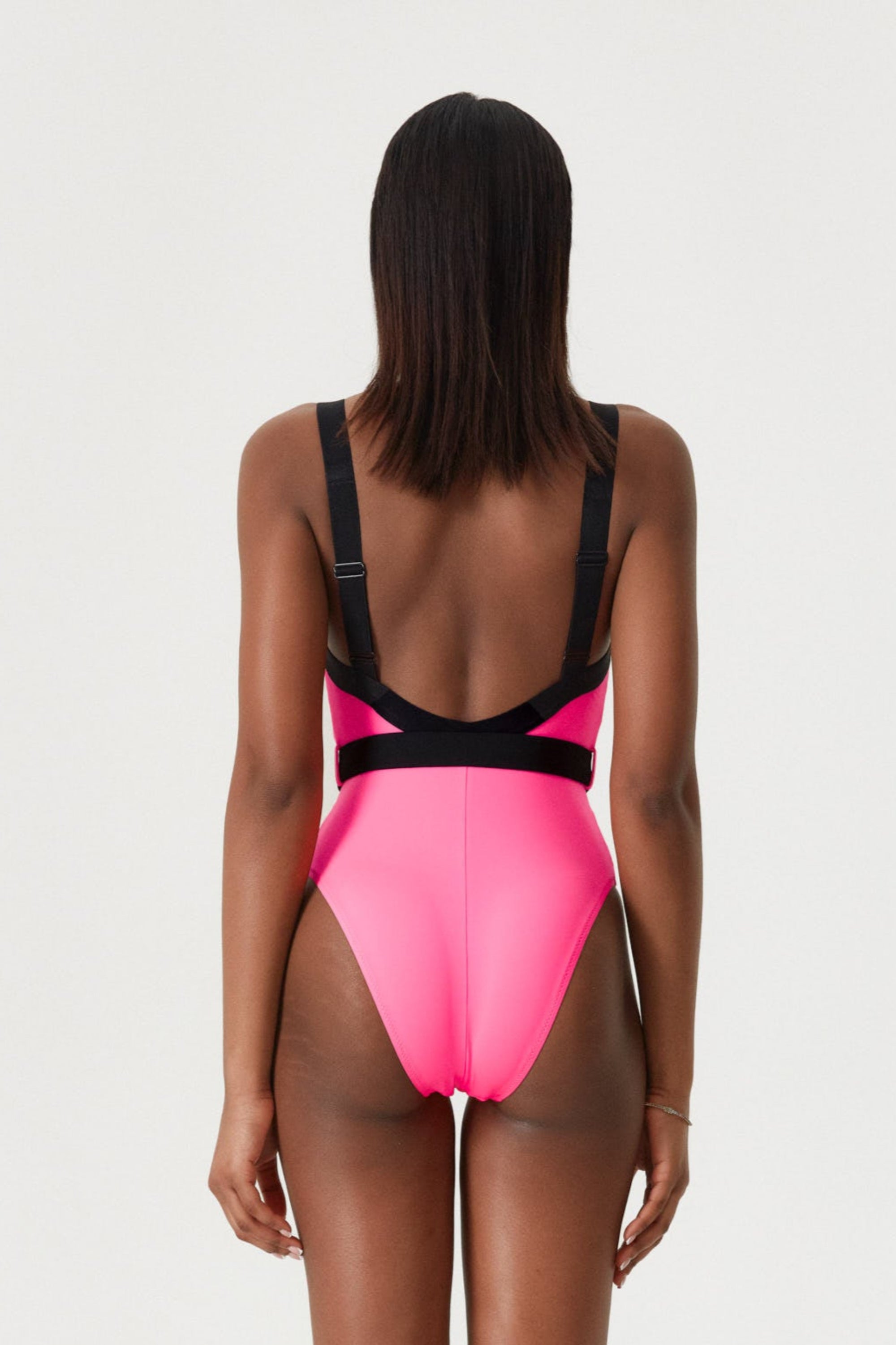 Neon Pink Miami One Piece