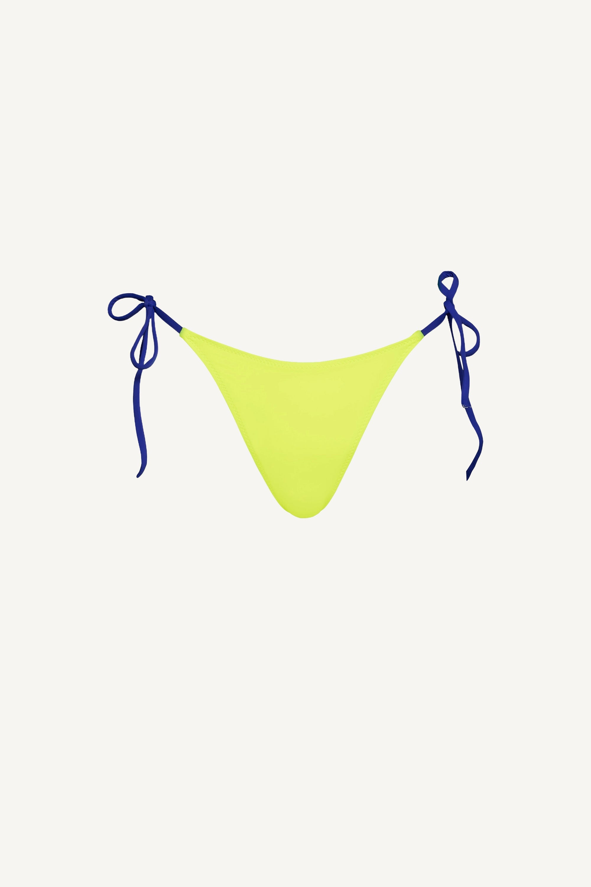 Slip de baie cu șnur reglabil Galben Neon