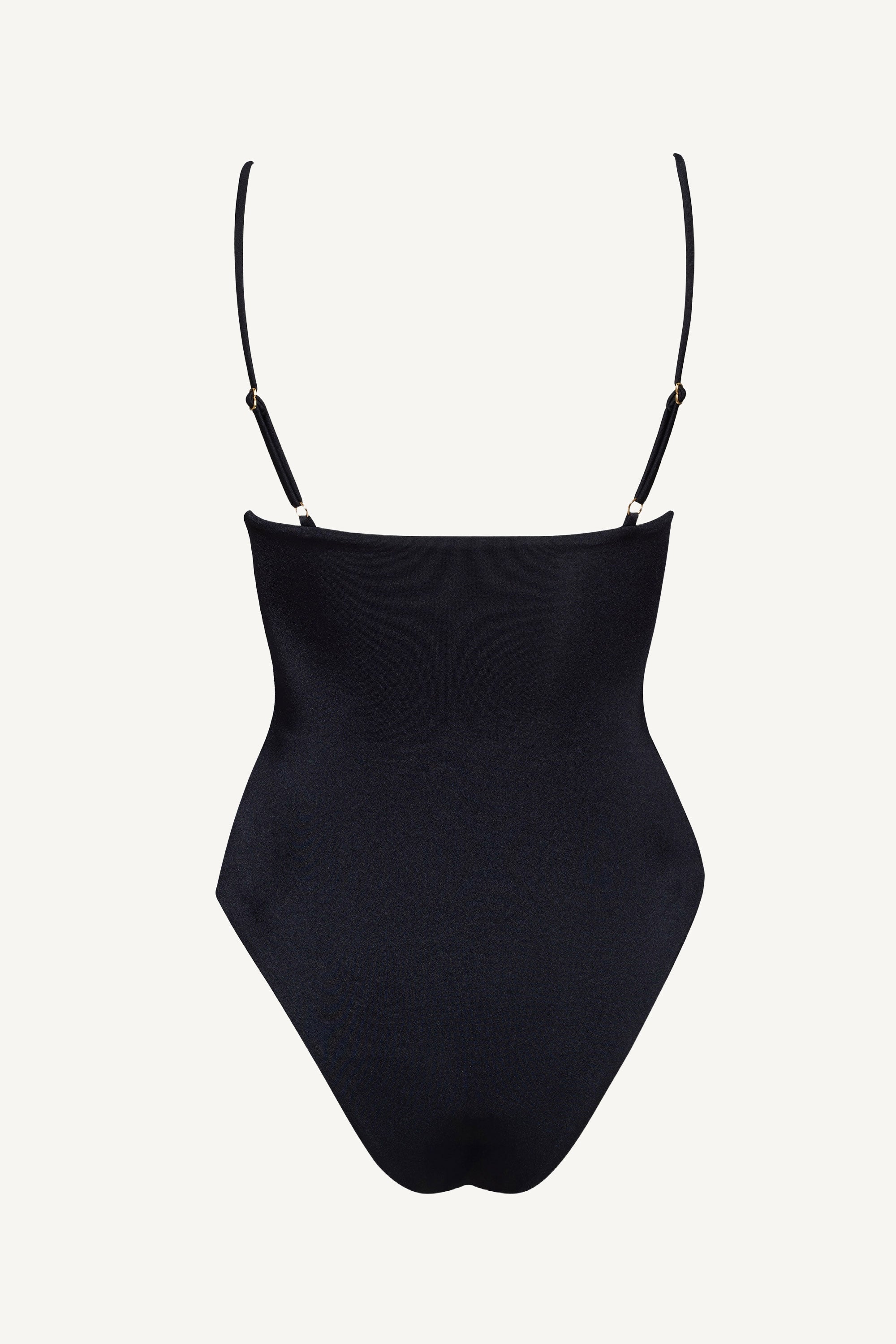 Costum de baie întreg cu spirală Negru