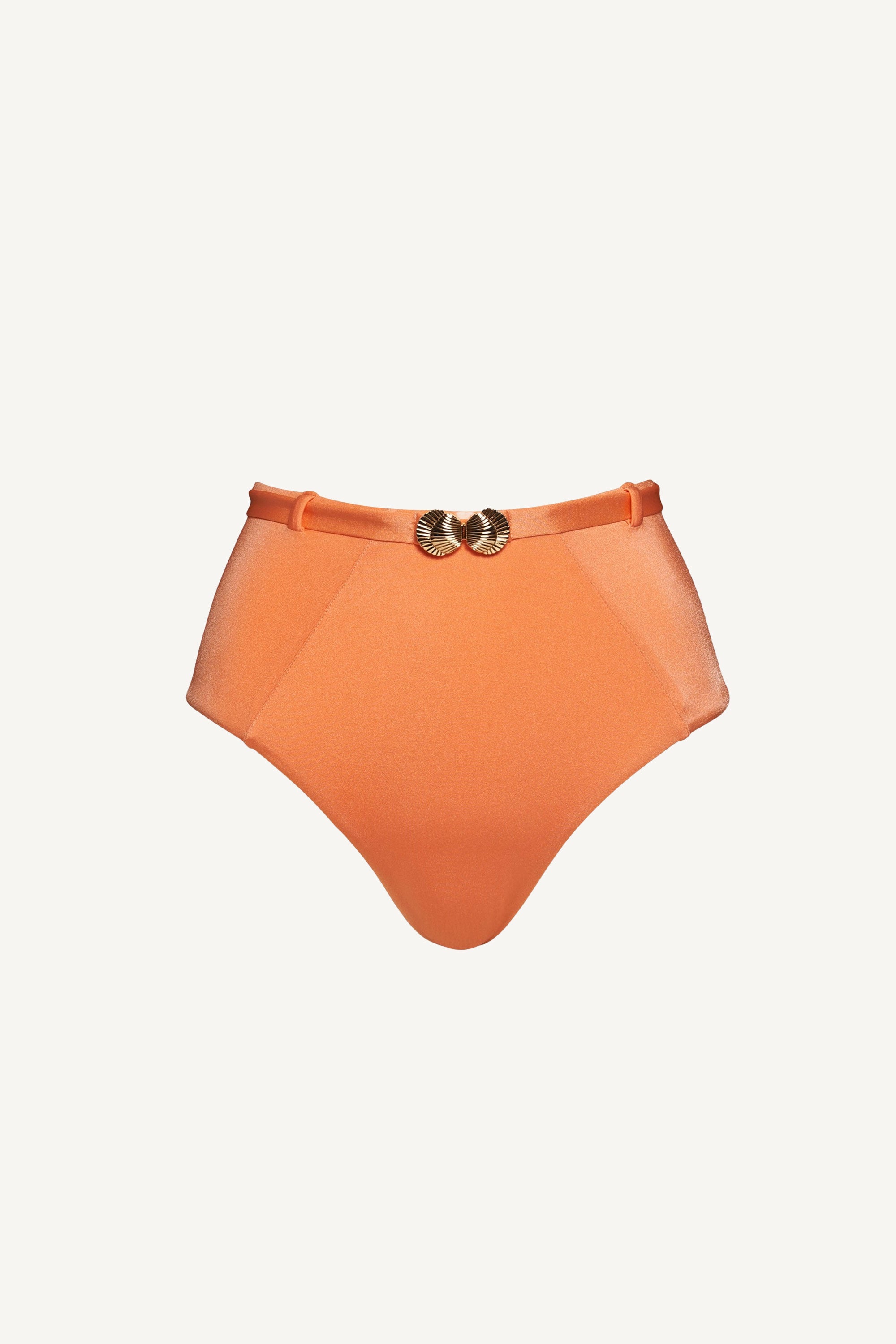 Slip de baie clasic cu talie înaltă Orange Blossom