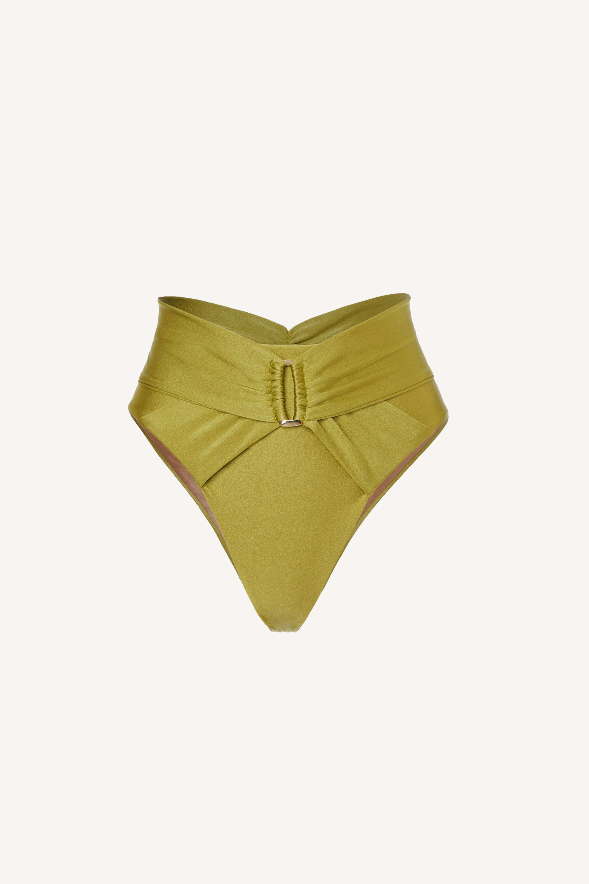 Slip de baie cu talie înaltă Papillon Peridot