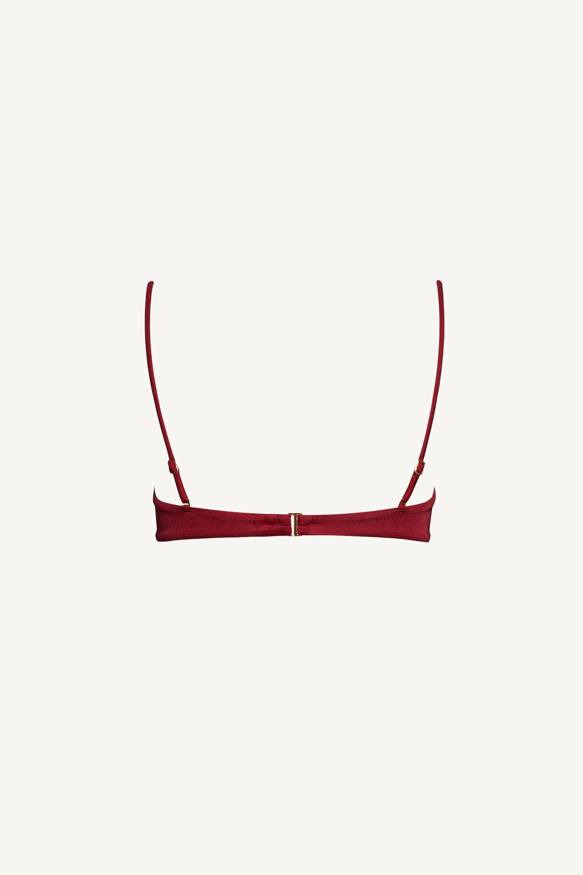 Sutien de baie Monowire cu susținere unică Roșu Rubin