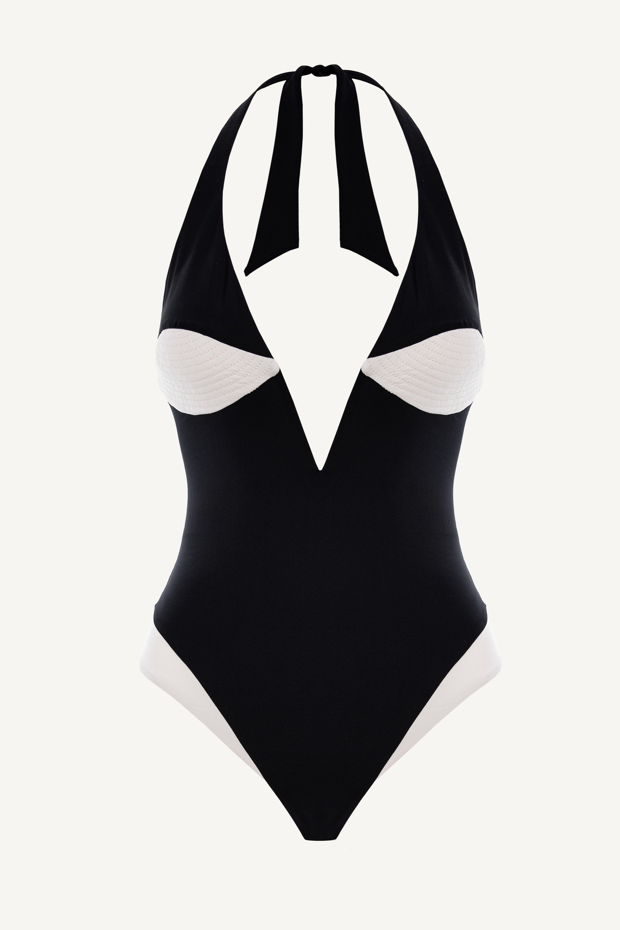 Costum de baie întreg cu decolteu în V Sienna Negru