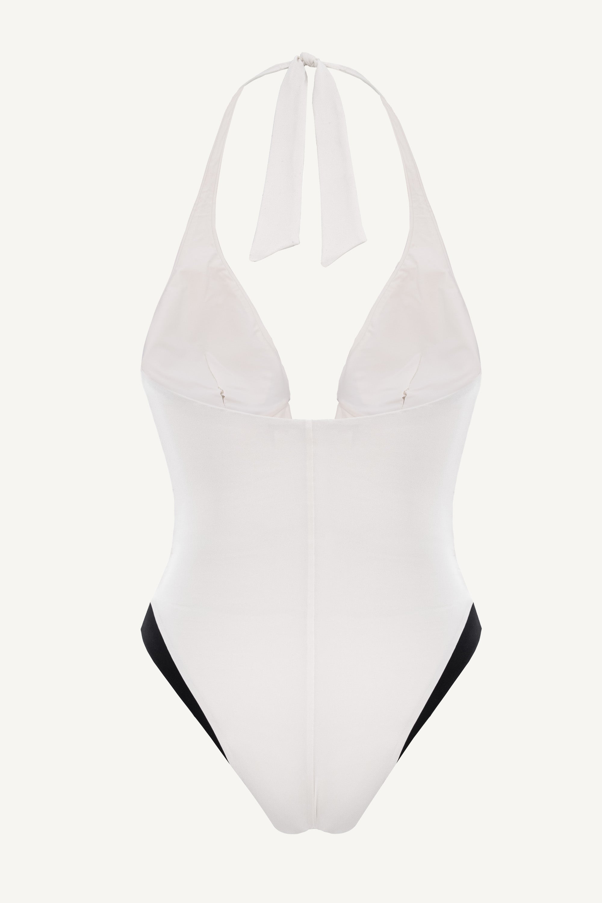 Costum de baie întreg cu decolteu în V Sienna Alb