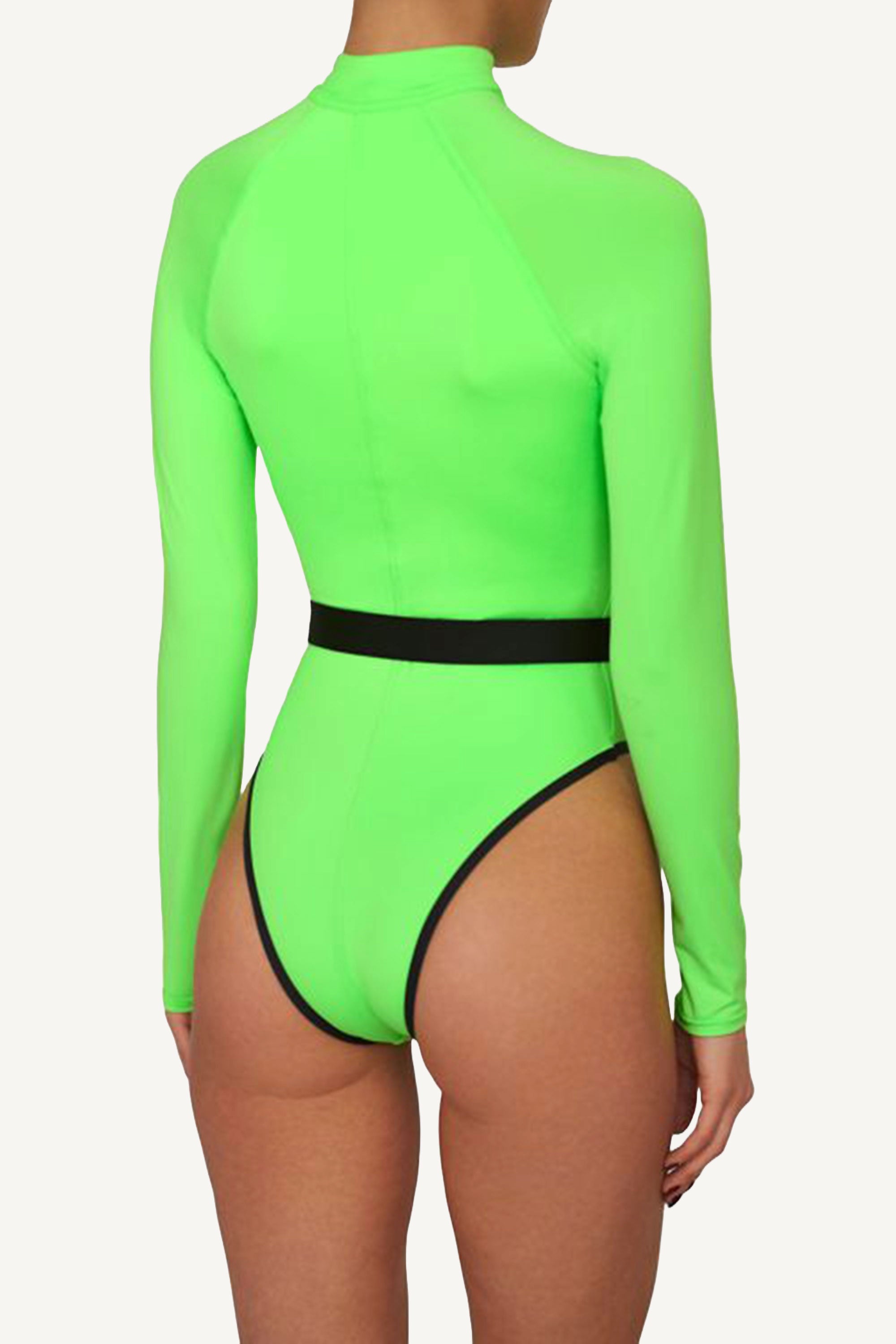 Costum de baie întreg Surf-Up Verde Neon