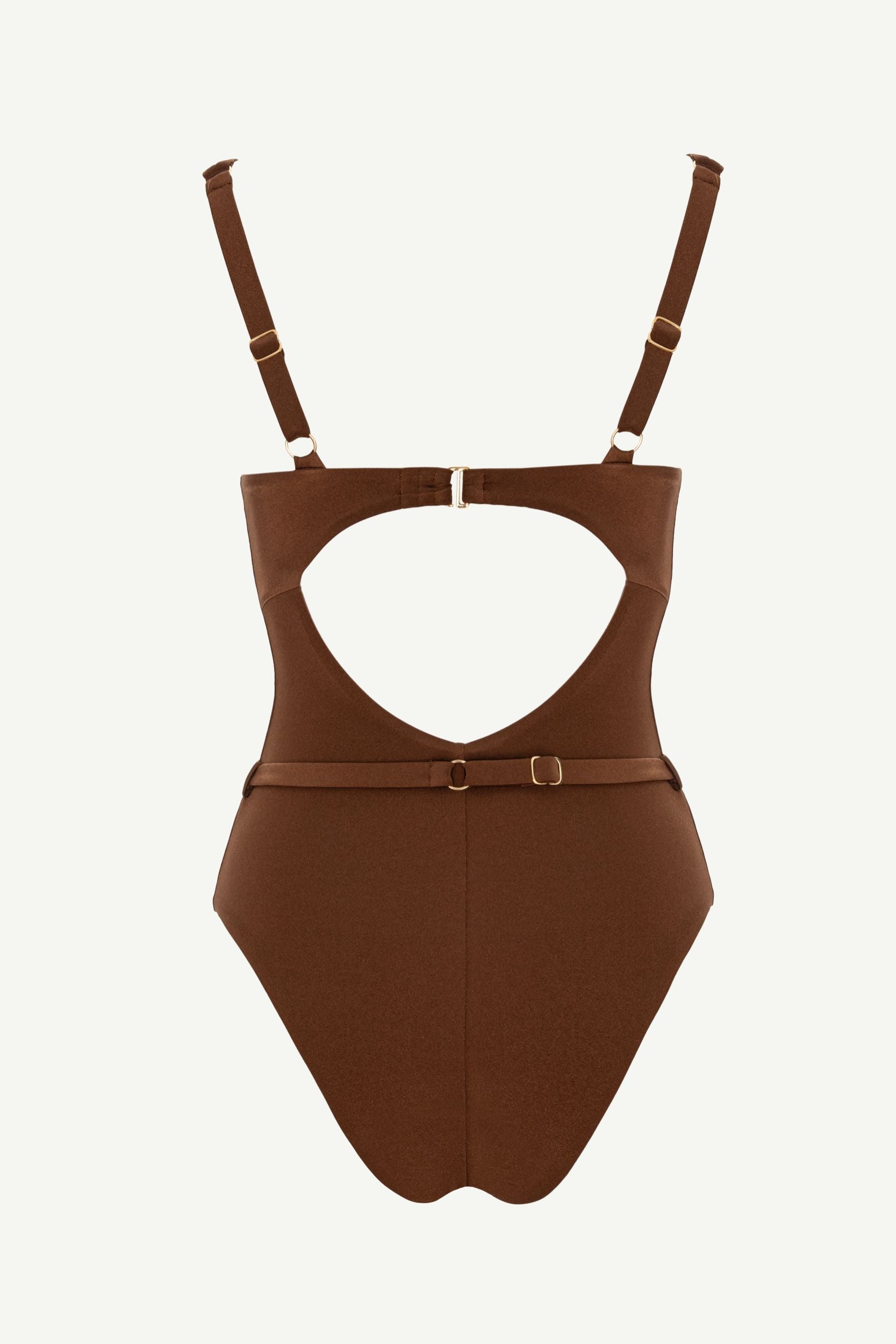 Bronzite Seashell Balconette One Piece