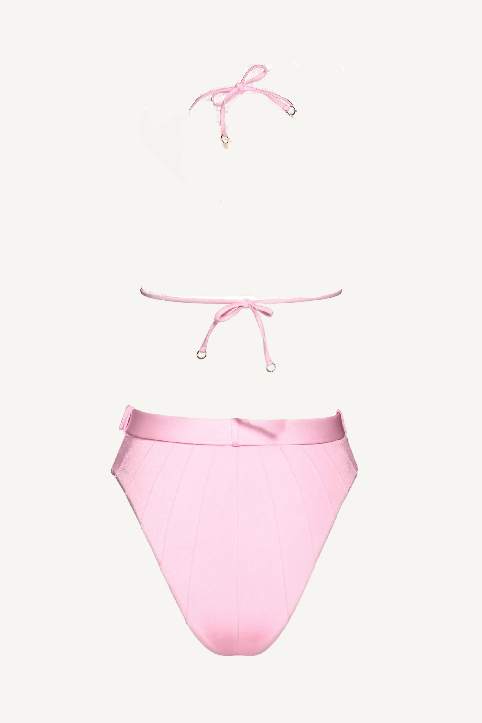 Coquillage Pink Dreams Triangle Top & High Waist Bikini Bottom