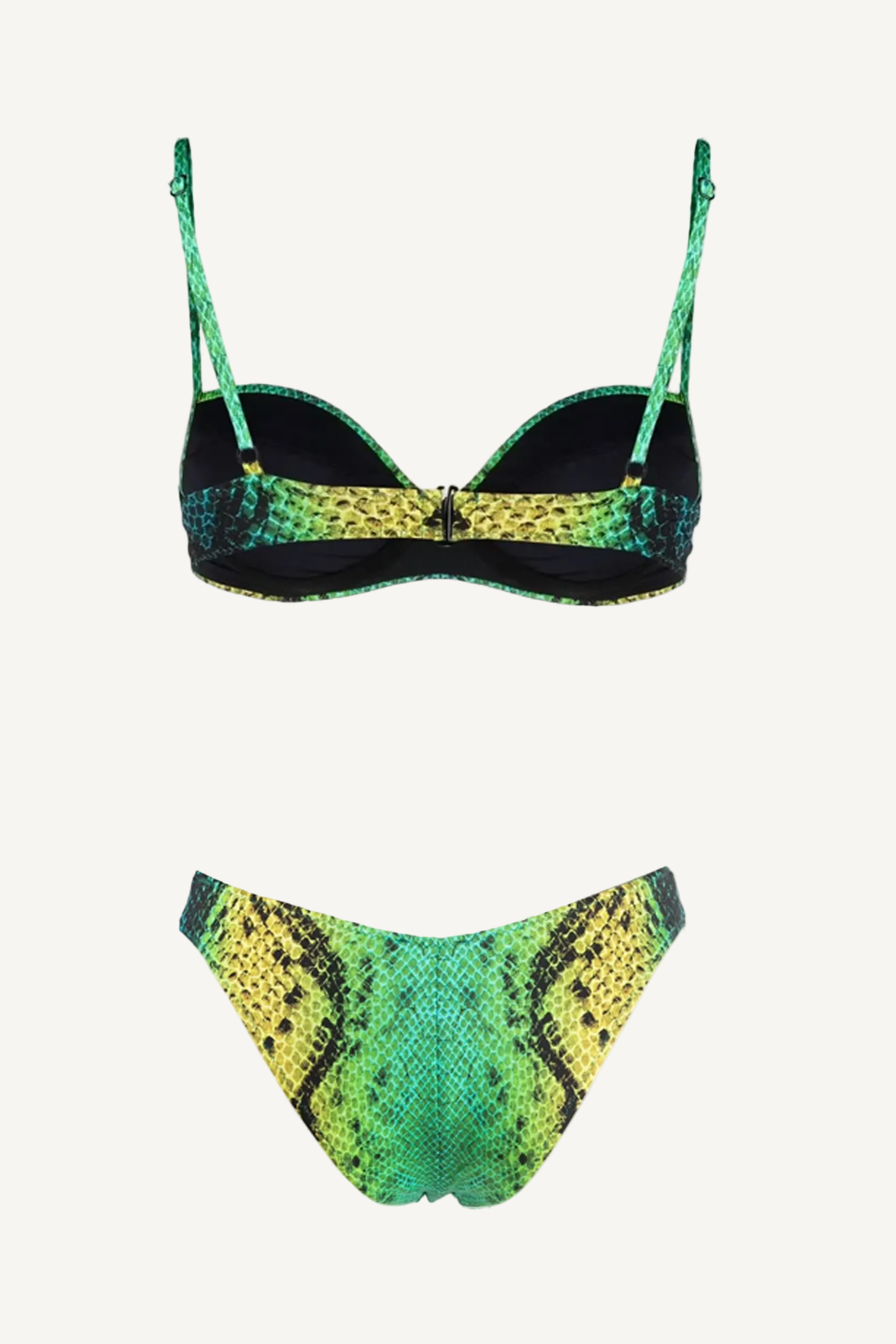 Green Snake Push-Up Bra & V-Cut Bottom