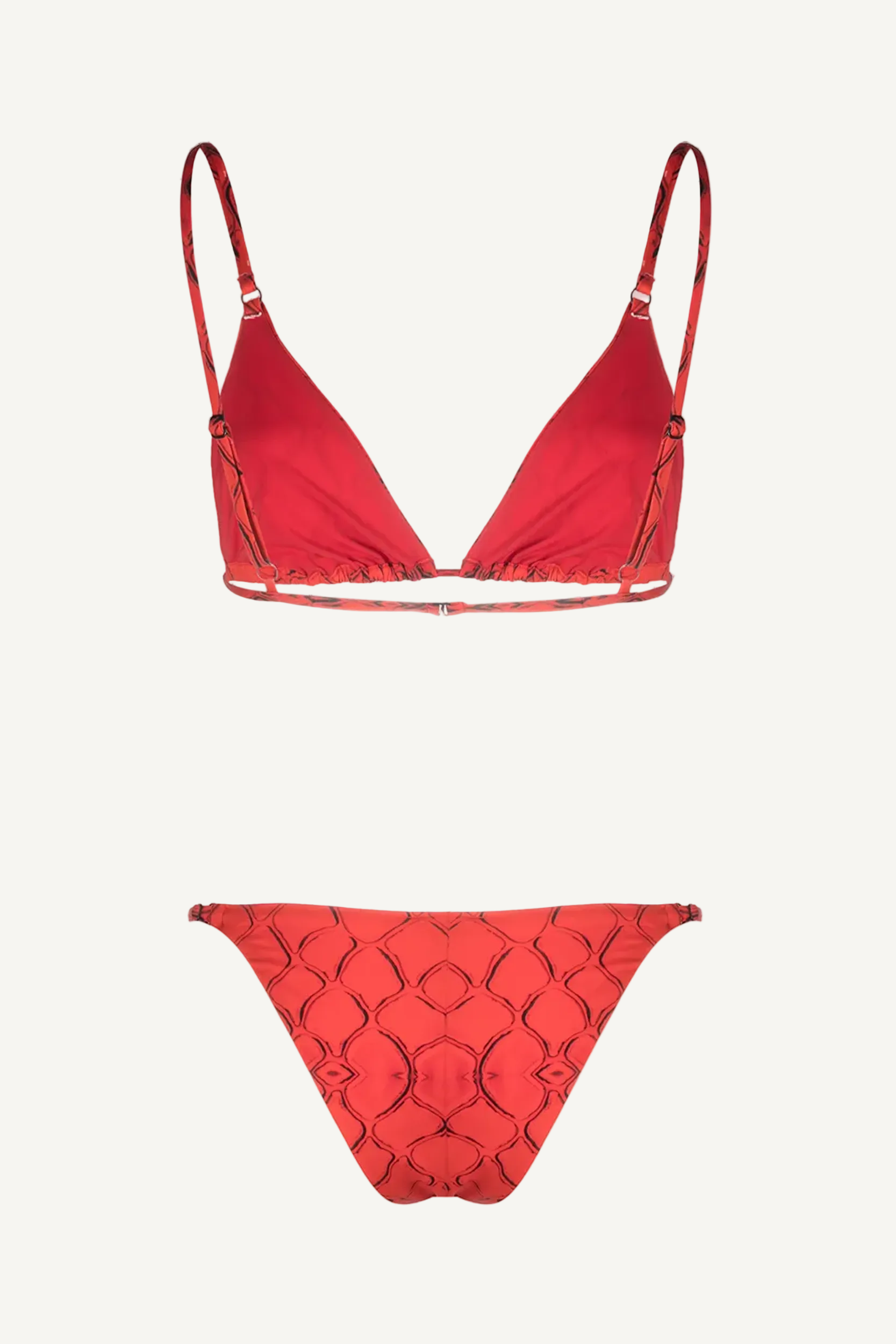 Red Snake Tanning Top & Bikini