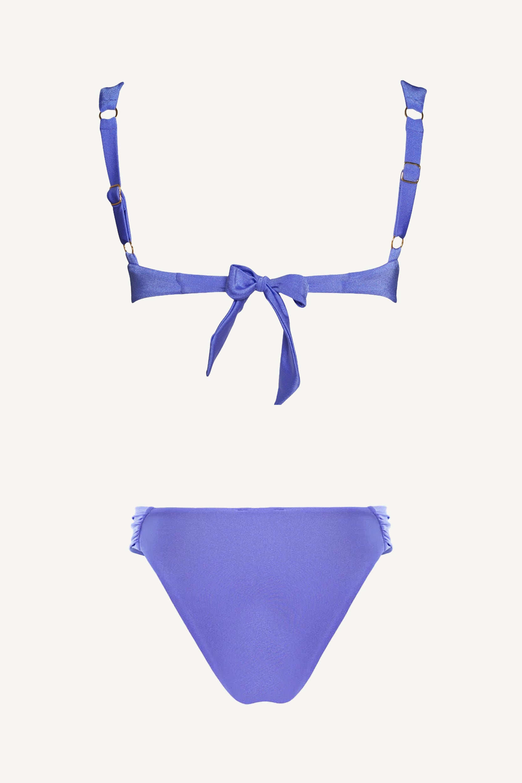 Amethyst Ruched Balconette Underwire Top & Brazilian Ruched Bottom