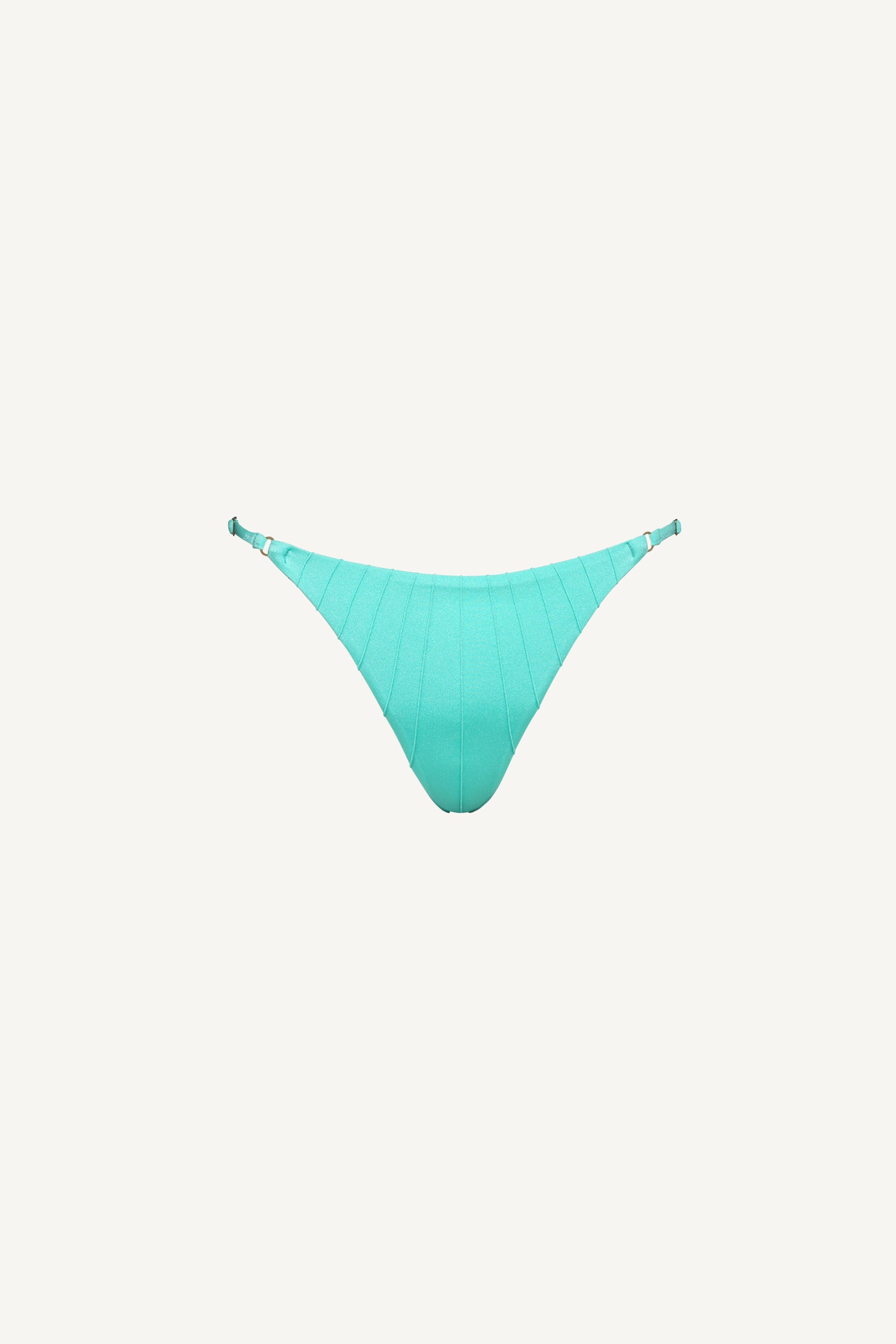 Turquoise Coquillage Side Straps Bottom