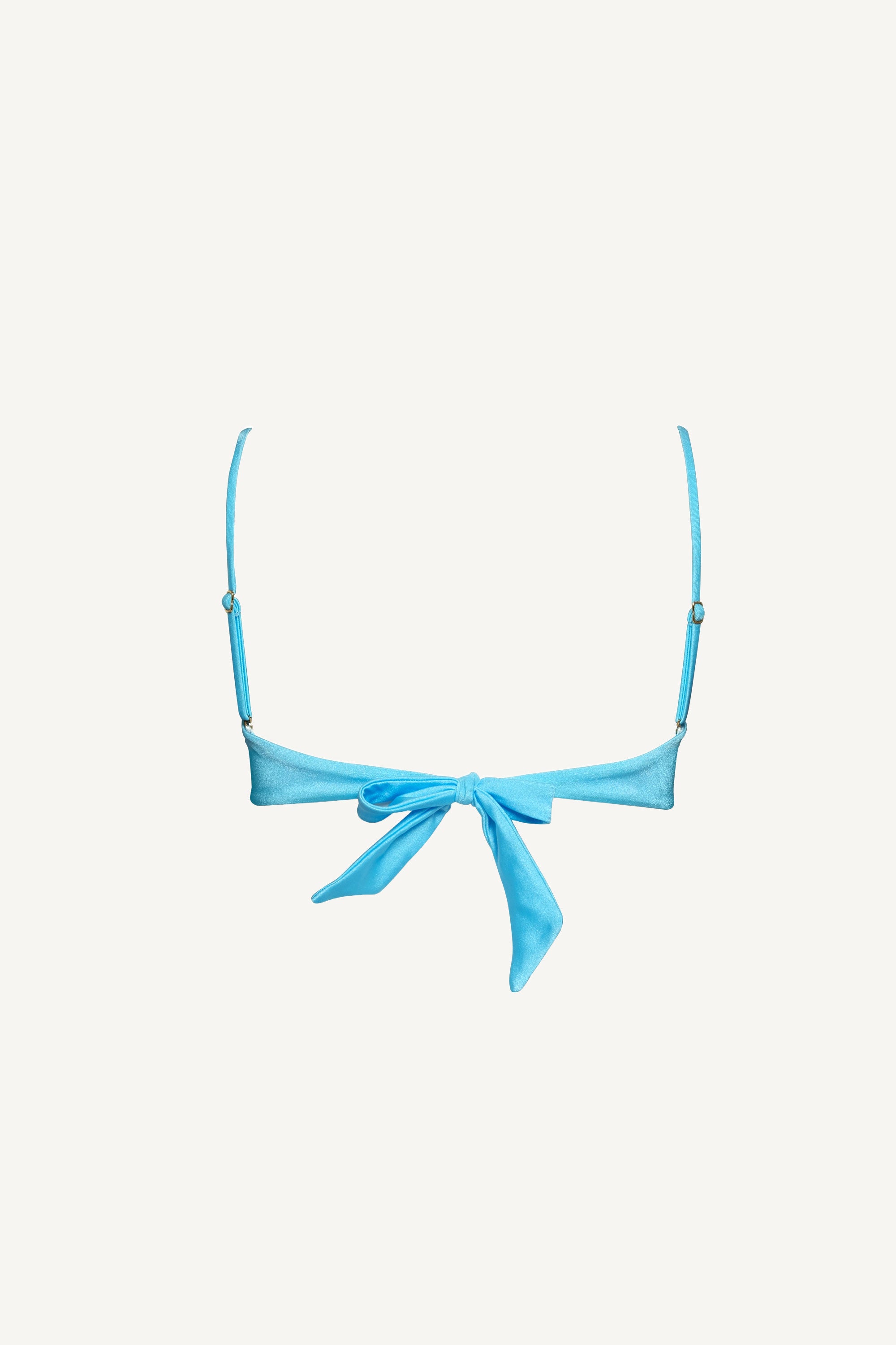 Baby Blue Coquillage Bandeau Top