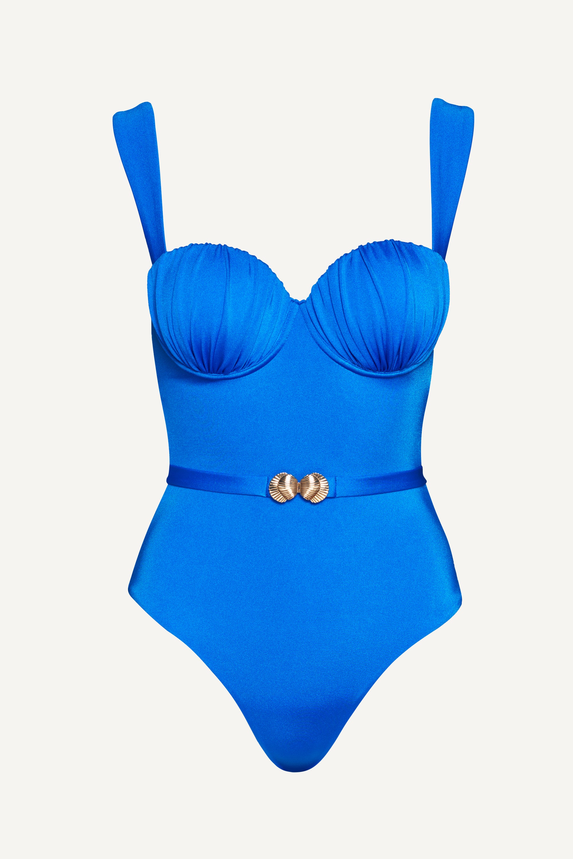 Sapphire Seashell Balconette One Piece