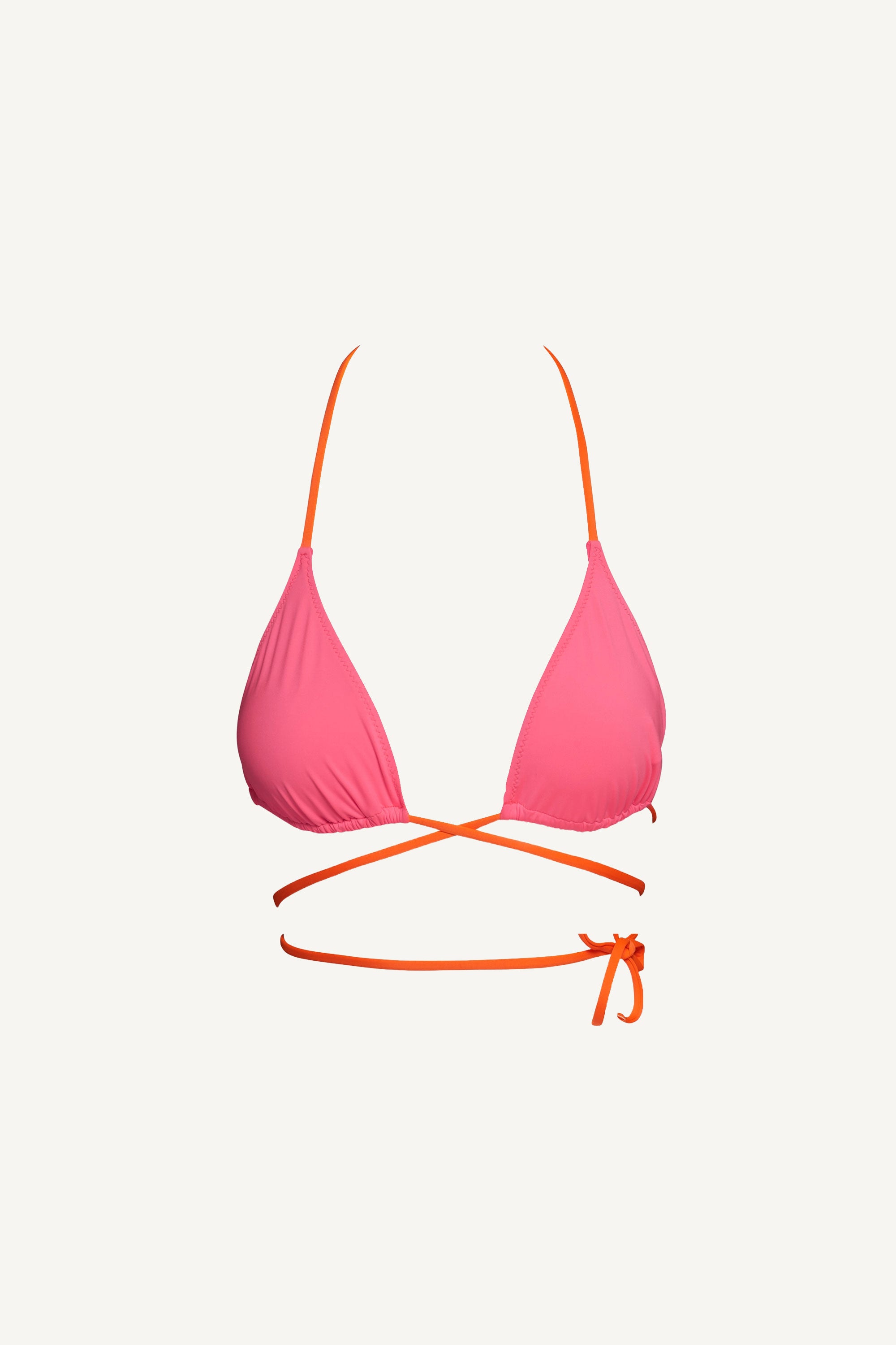 Neon Pink Tanning Triangle Top