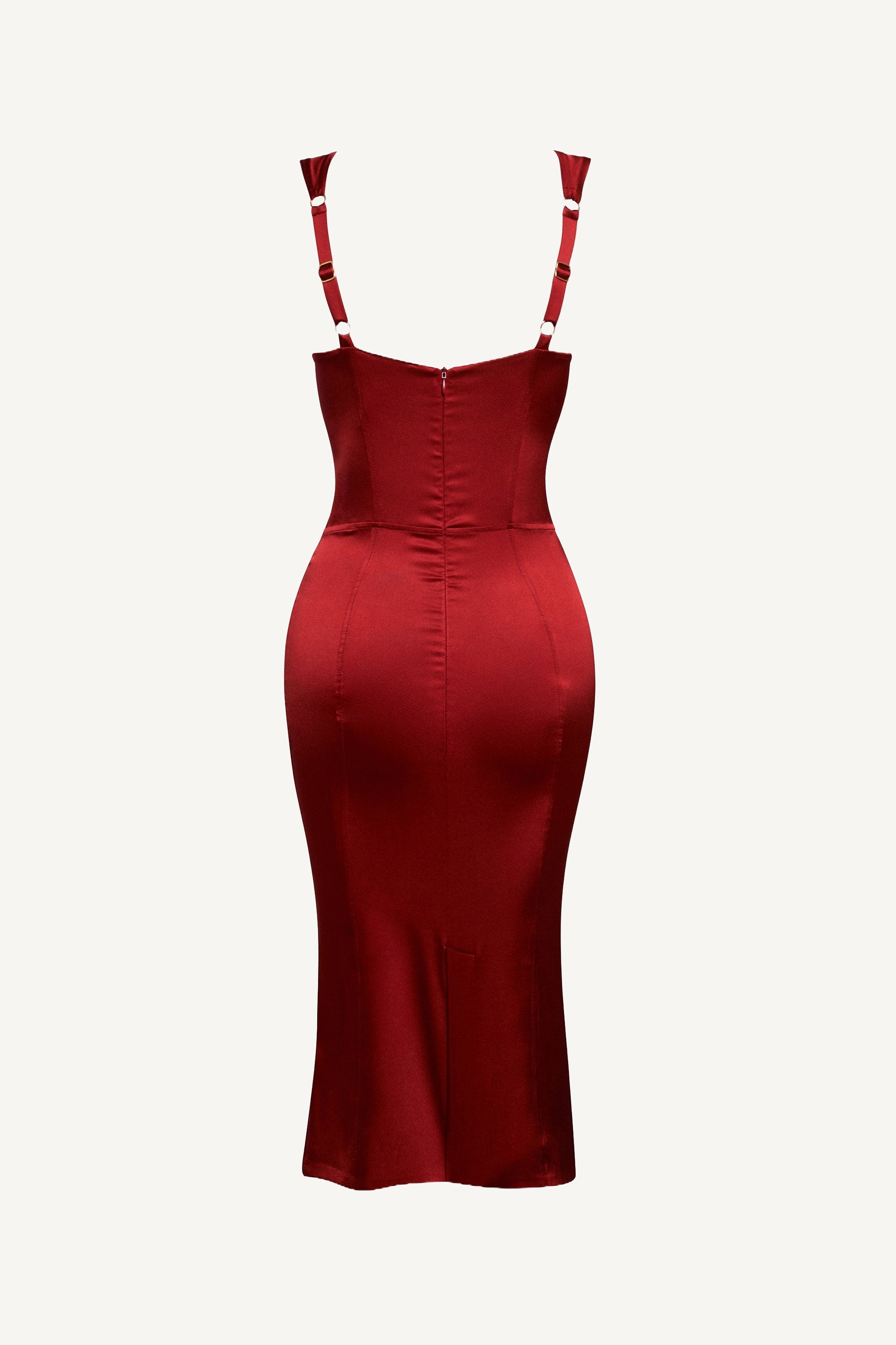 Deep Red Iconic Silk Dress