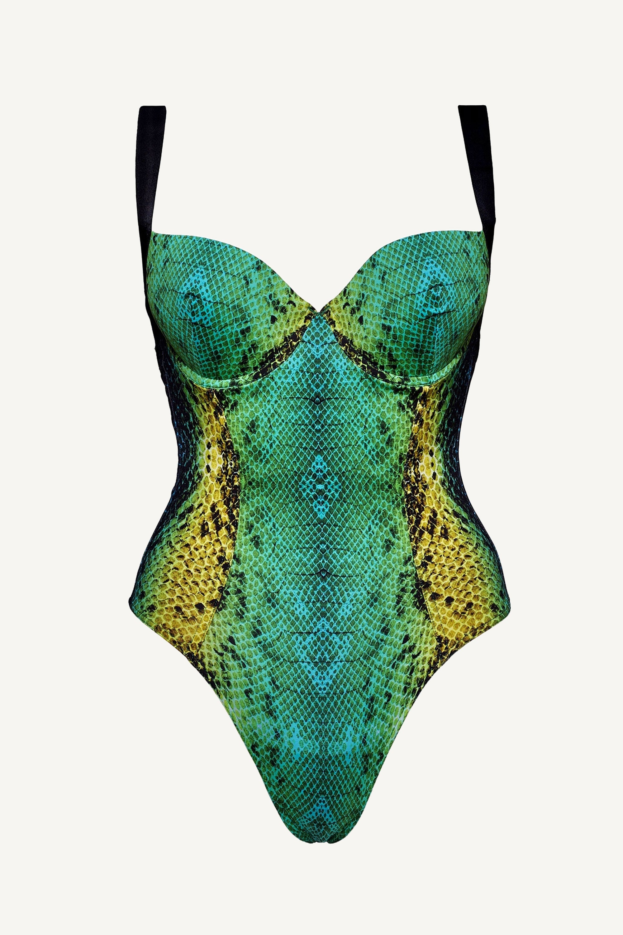 Green Snake Push-Up One Piece