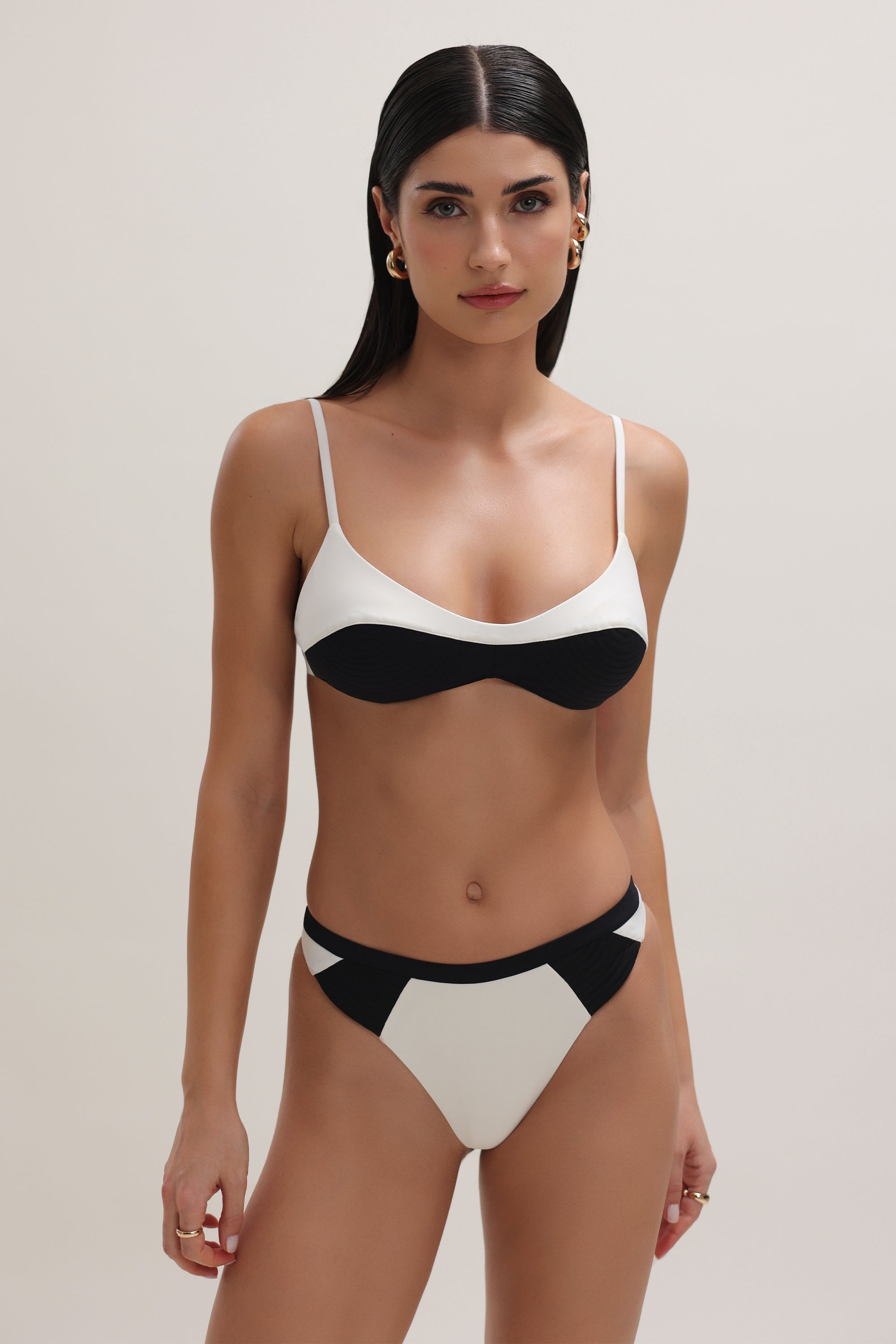 Bustieră Elise Ivory cu decolteu rotund