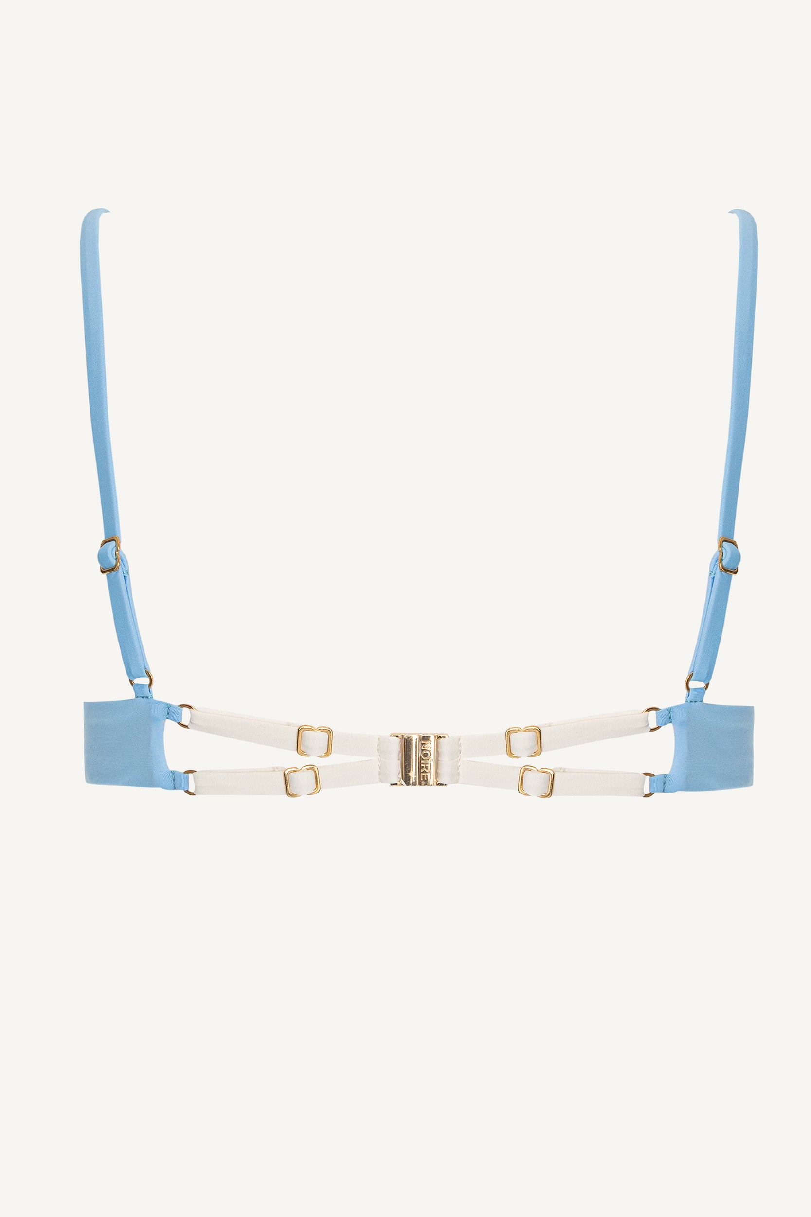 Elise Scoop Neck Top In Sky Blue