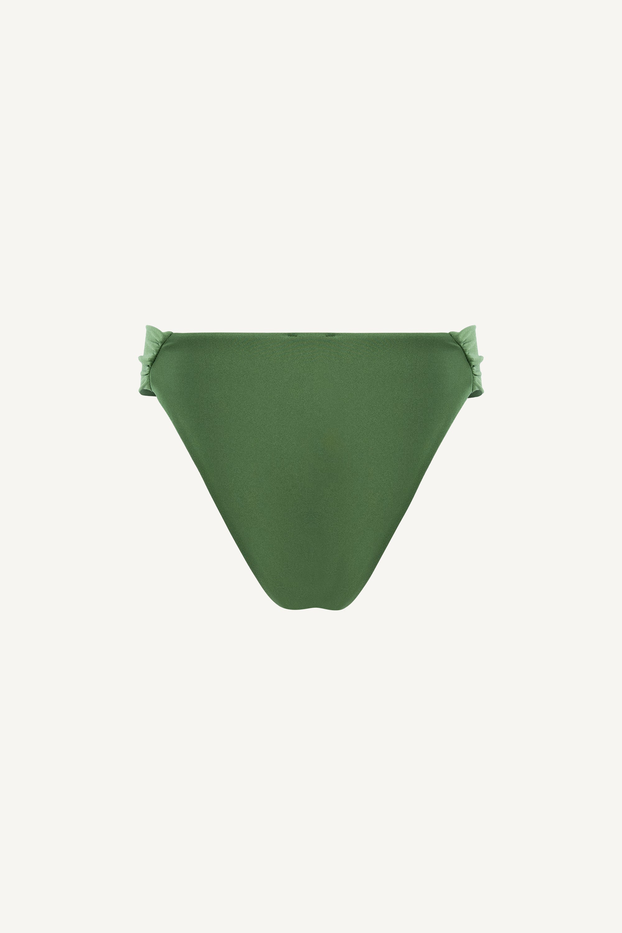 Forest Green Brazilian Ruched Bottom