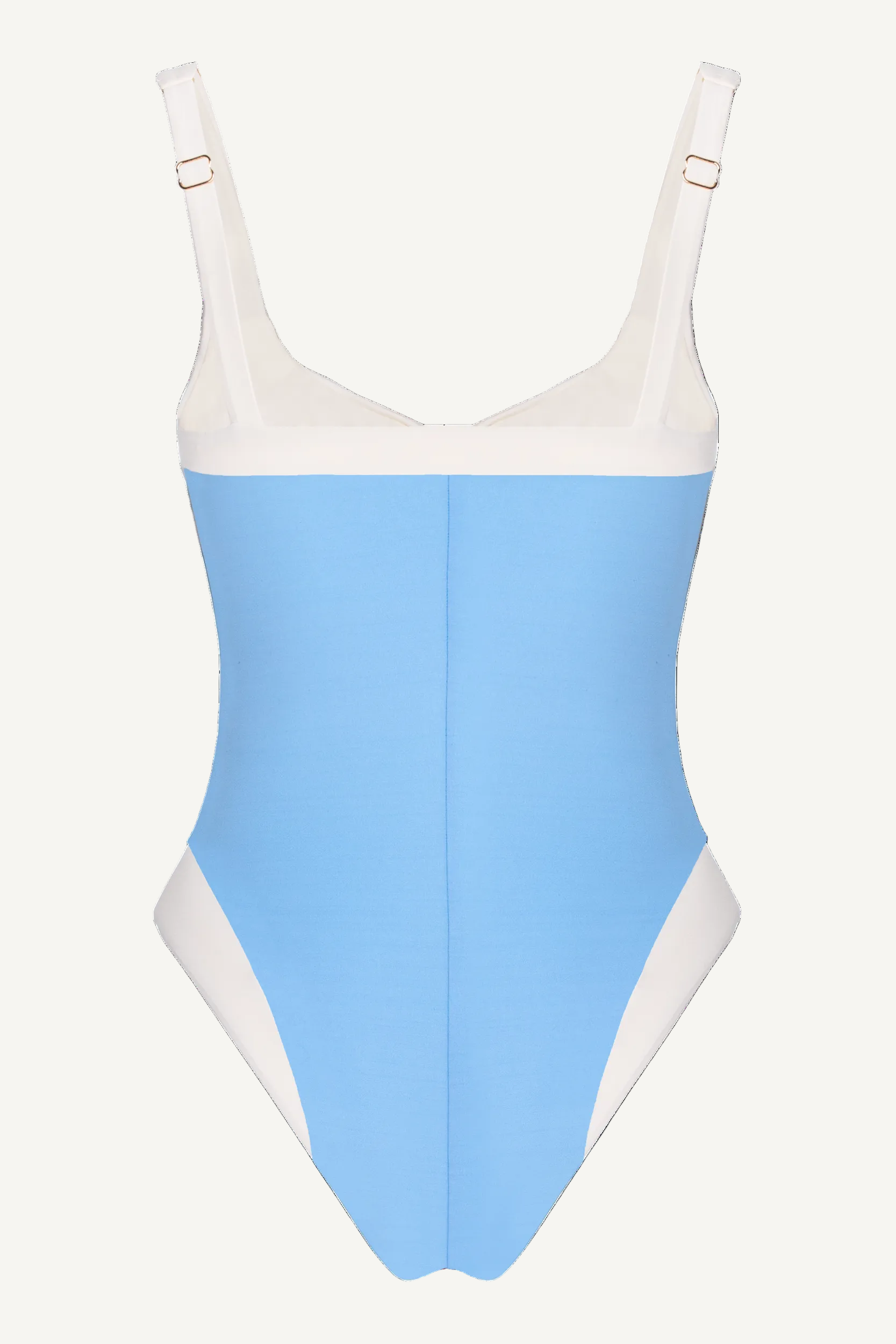 Adele Scoop Neck One-Piece Sky Blue