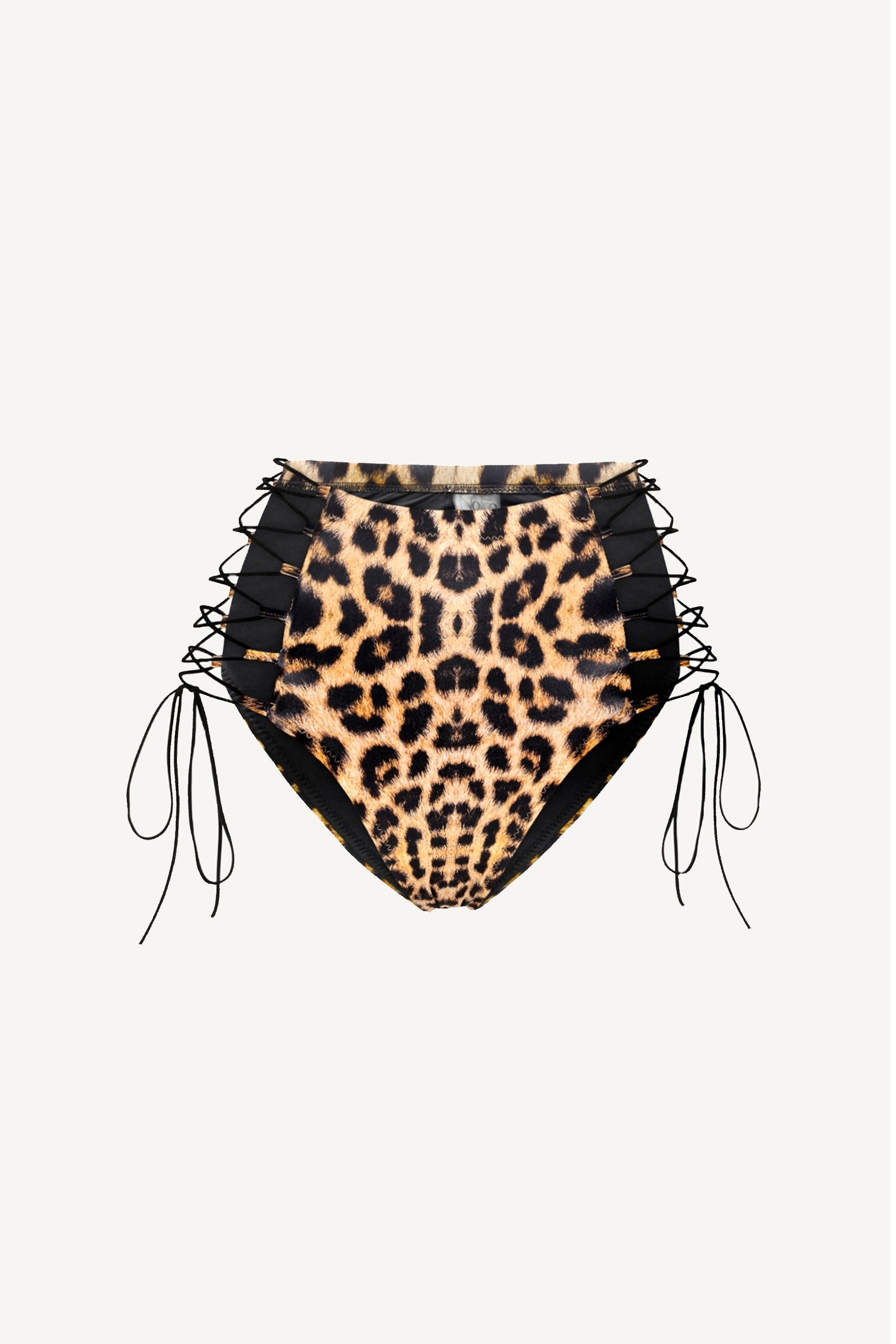 Leopard High Waist Tie Side Bottom