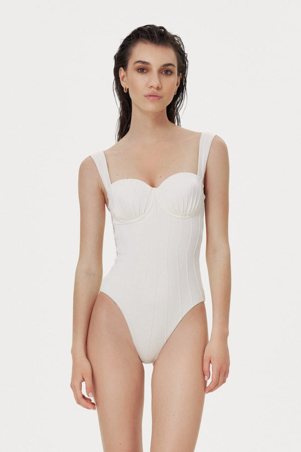 Pearl Coquillage Balconette One Piece