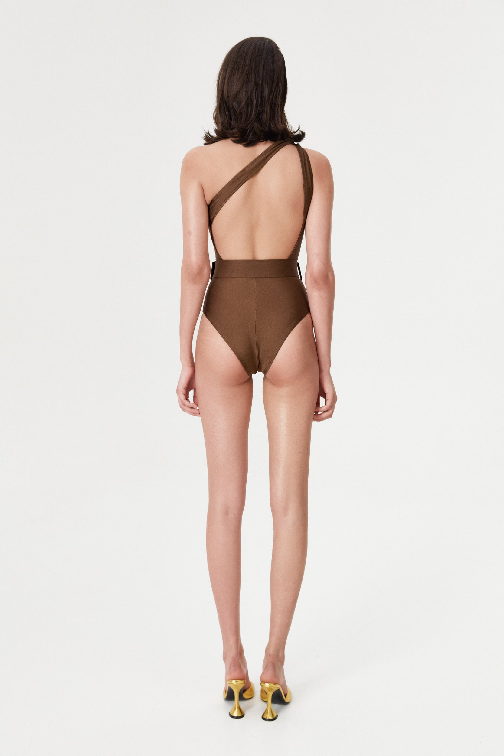 Bronzite One-Shoulder Swimsuit