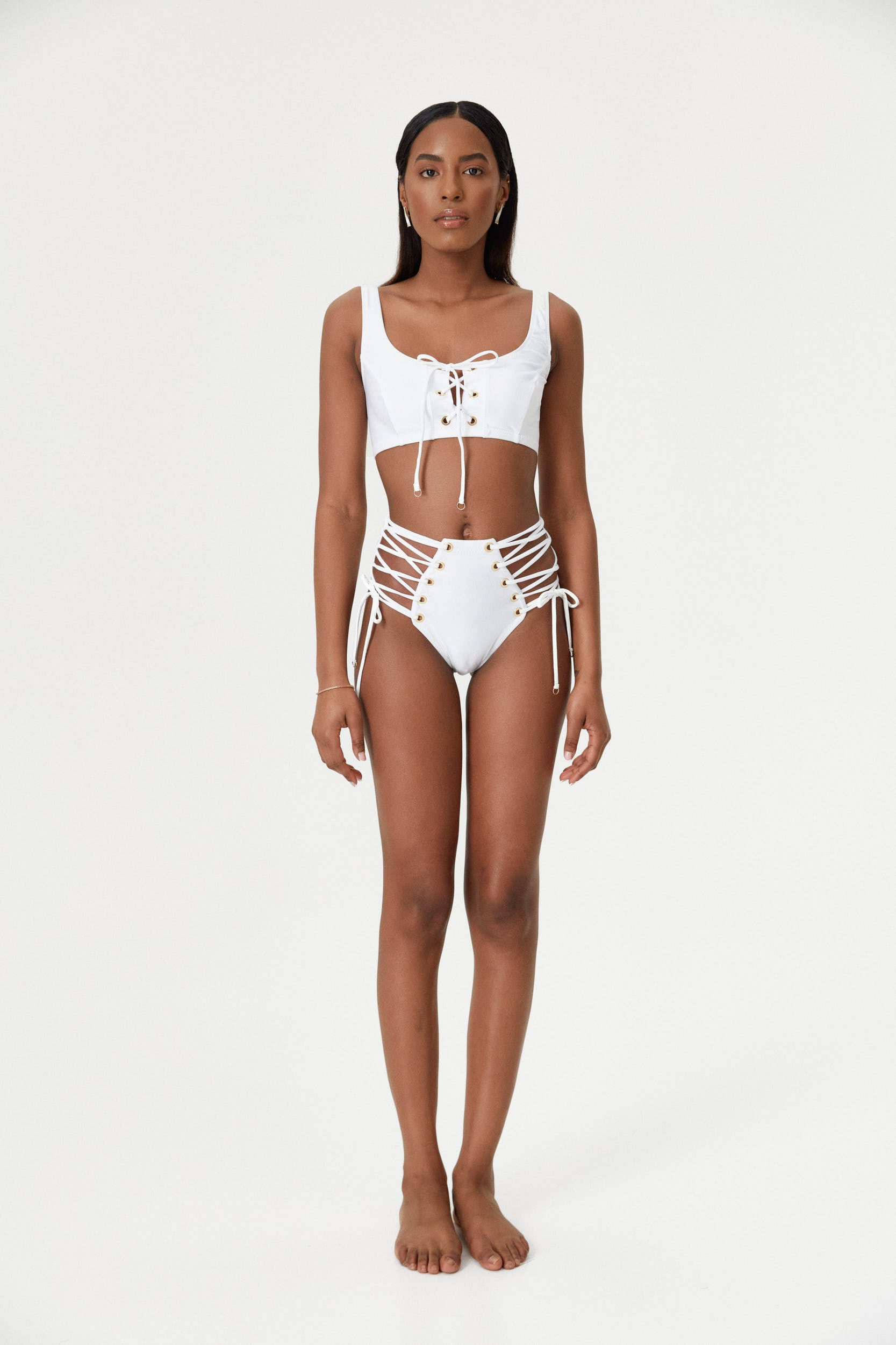 Moonstone Tie Side High Waist Bottom