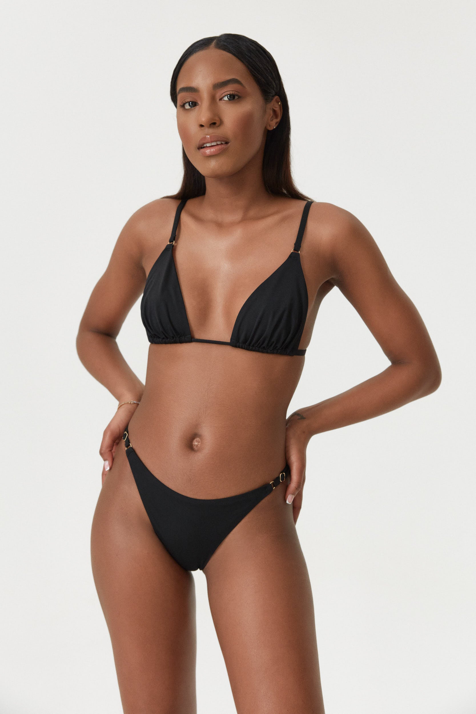 Black Tanning Triangle Top