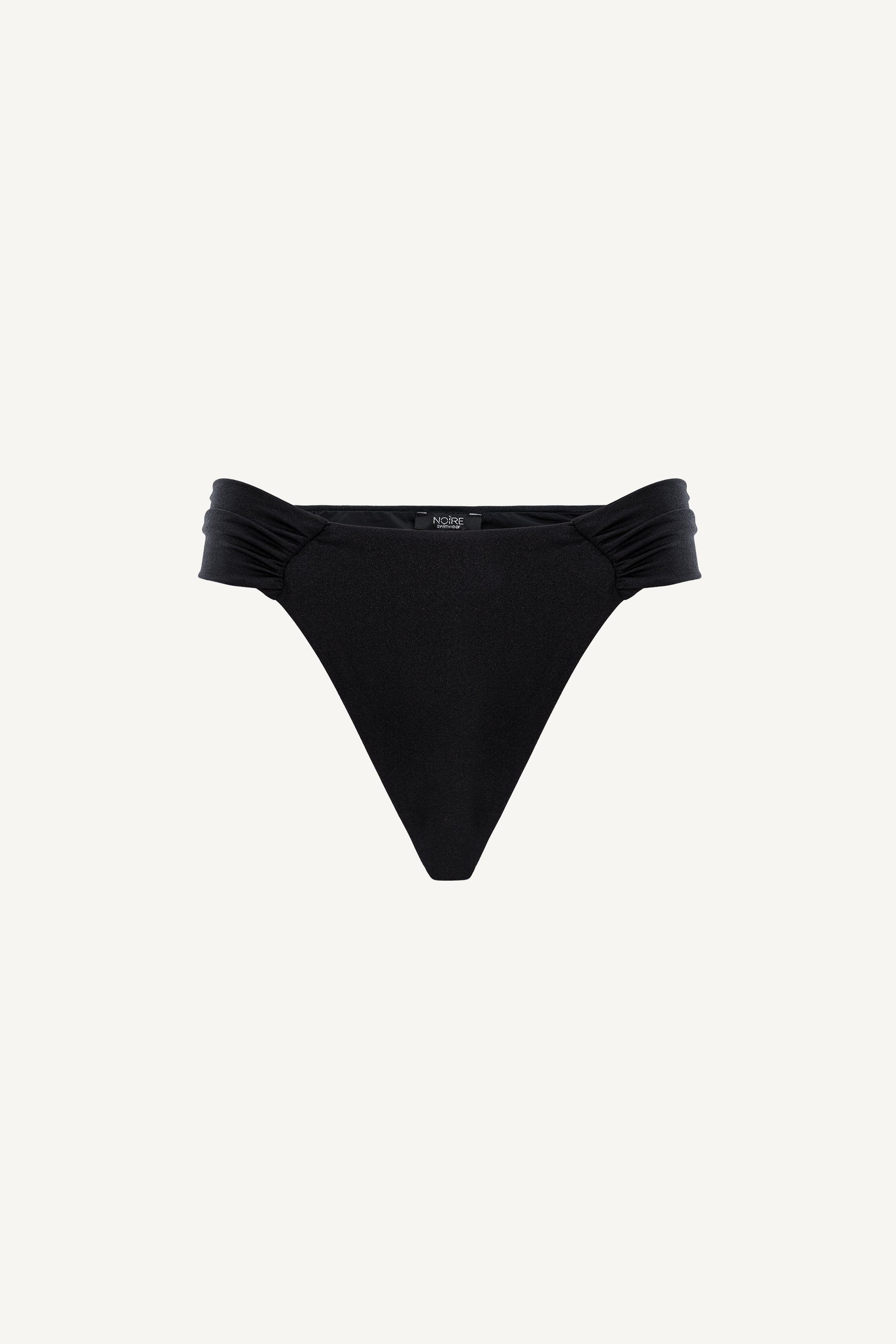 Onyx Brazilian Ruched Bottom