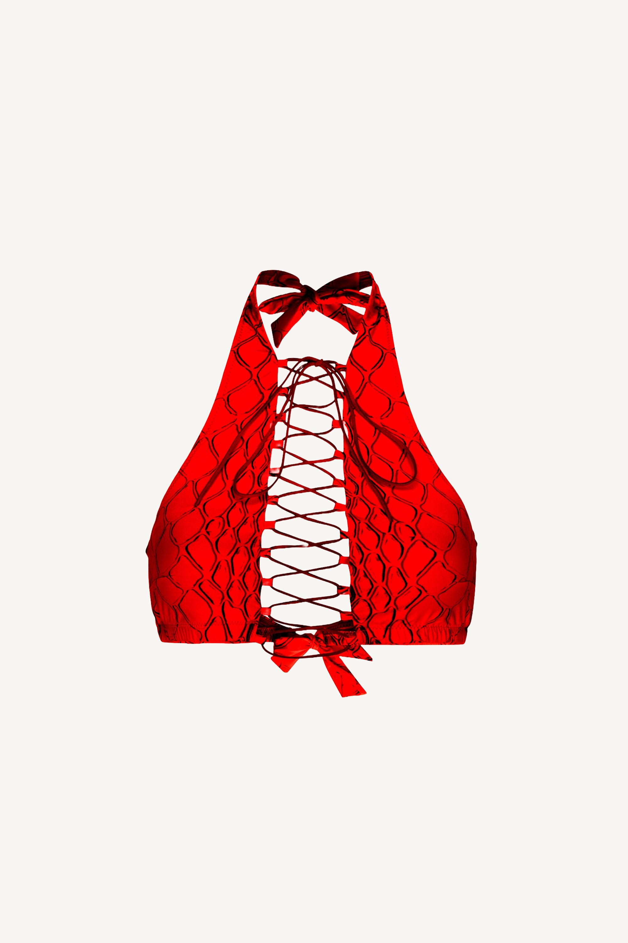 Red Snake Addicted Top