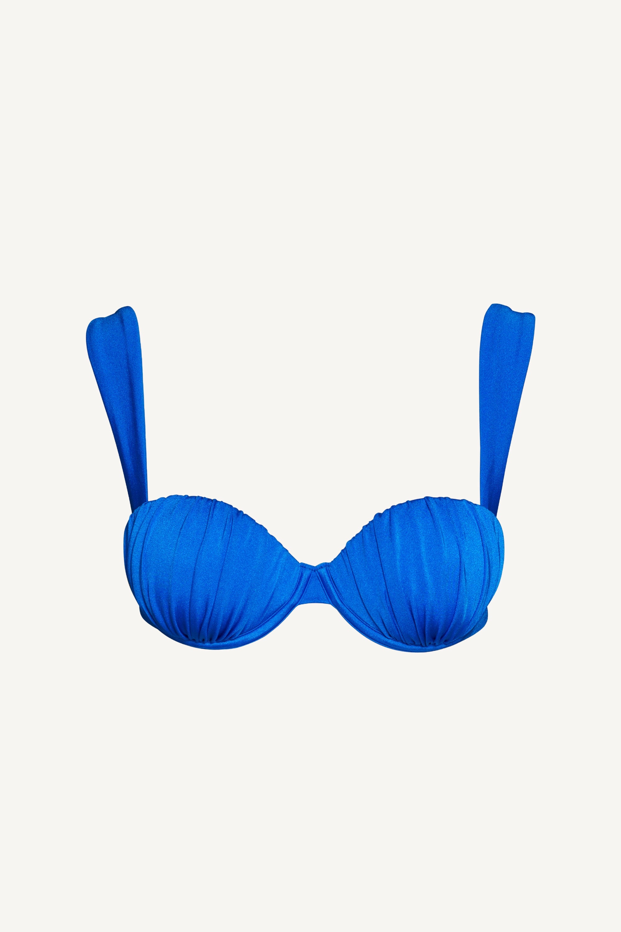 Sapphire Ruched Balconette Underwire Top