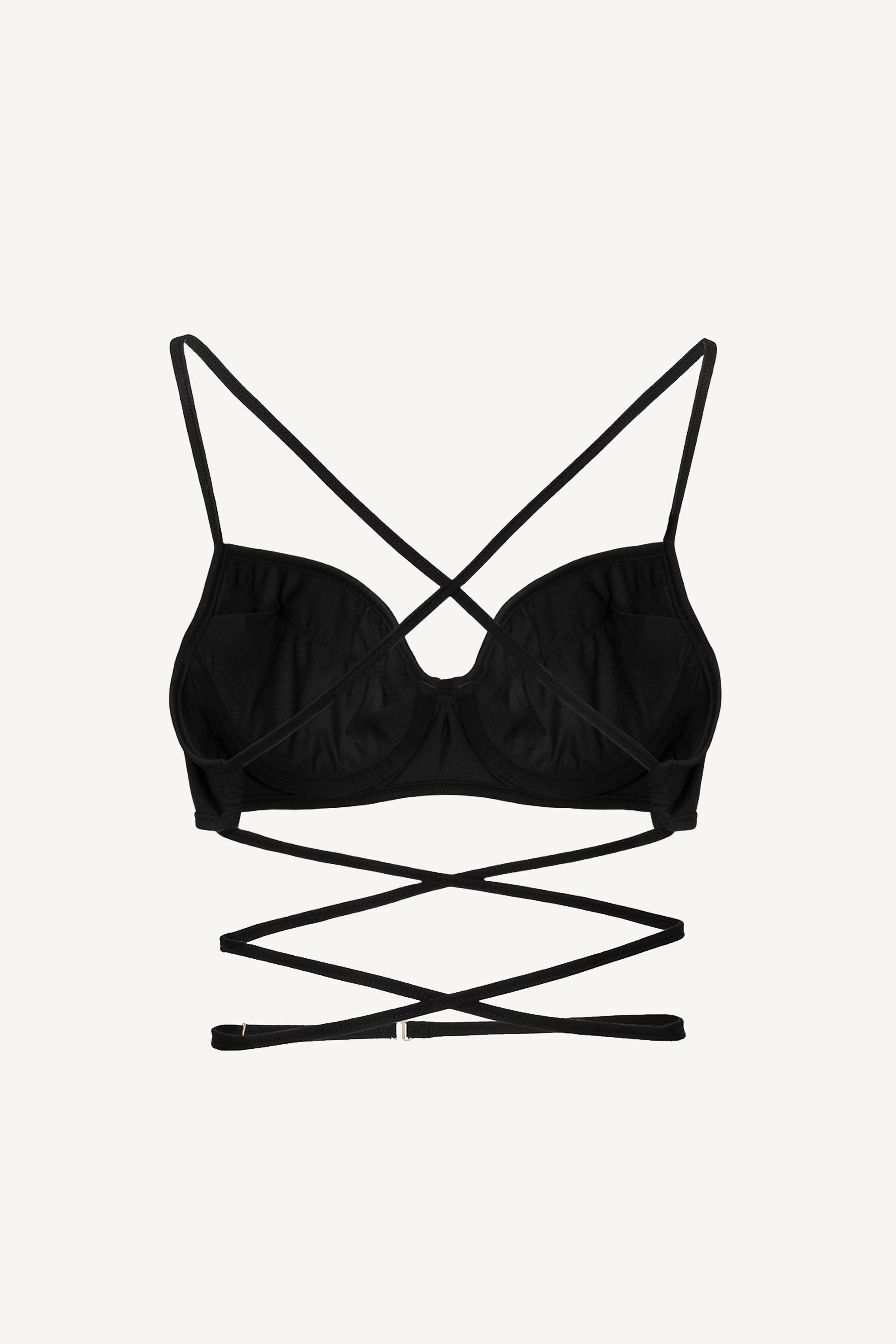 Black One-Tone Underwire Top