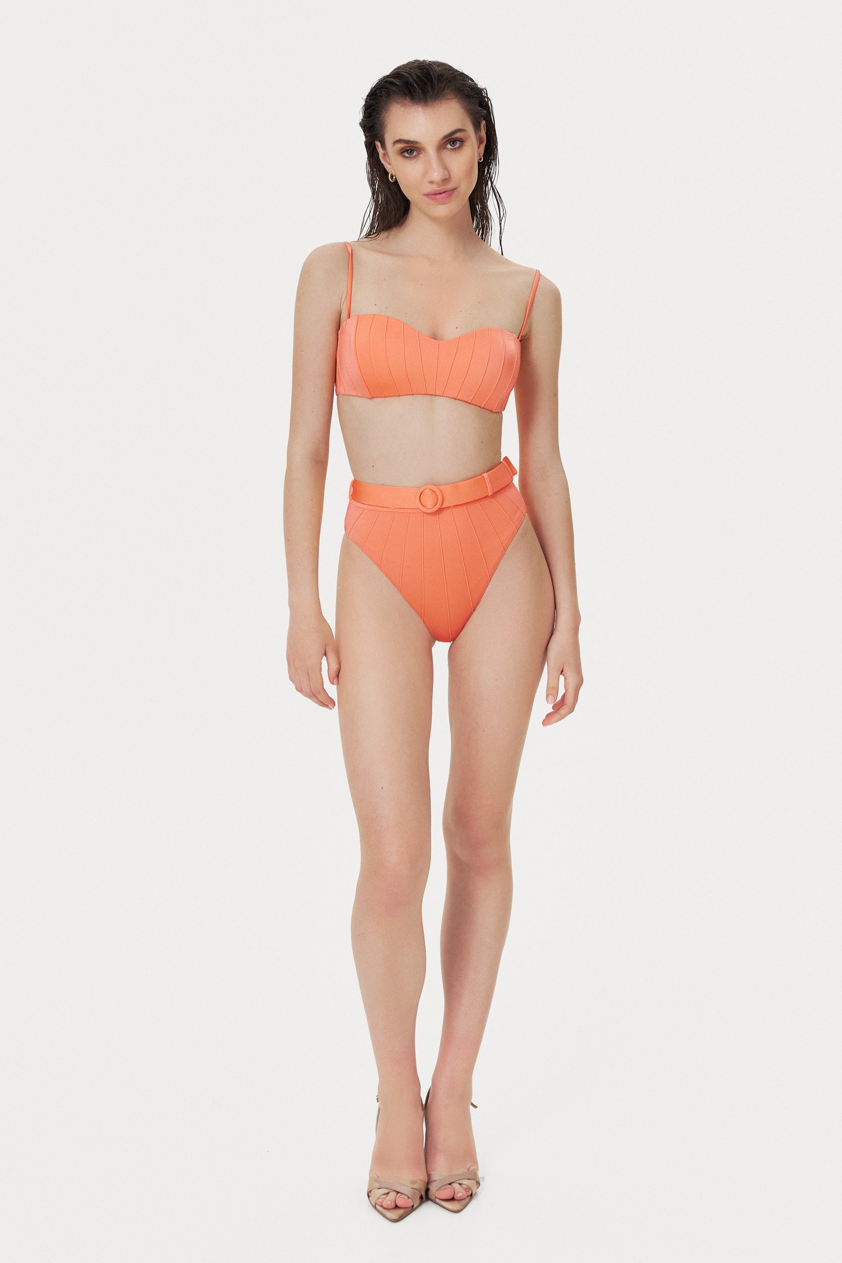 Orange Blossom Coquillage High Waist Bottom