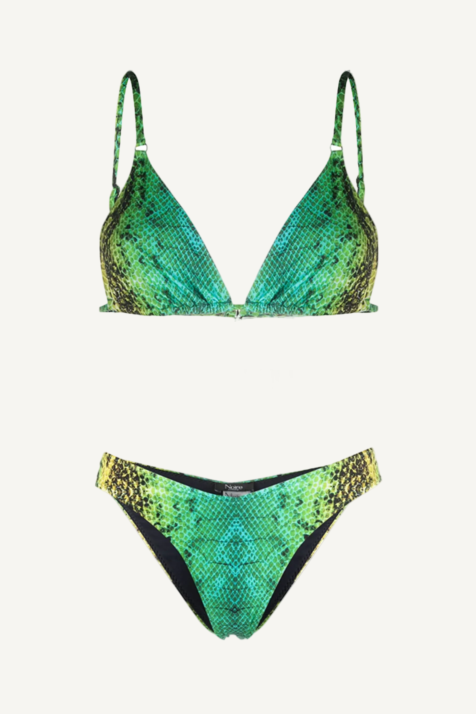 Green Snake Tanning Top & V-Cut Bottom